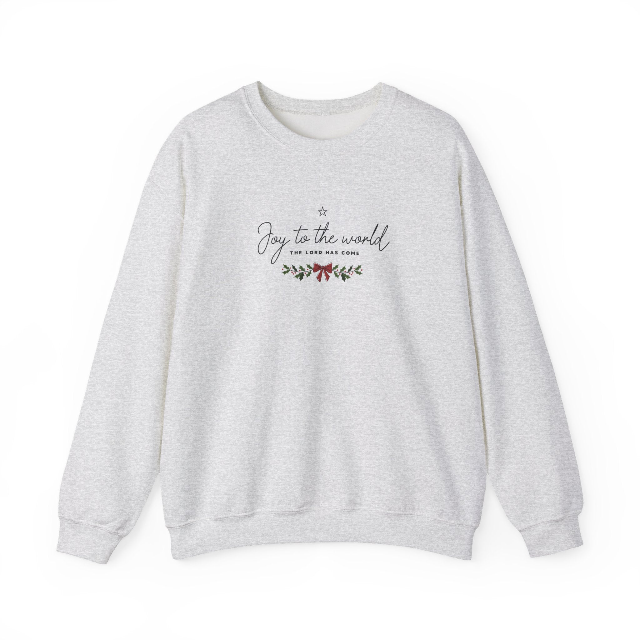 Joy to the World Gildan Unisex Sweatshirt | Faith Crewneck Pullover | Holiday Cozy Winter Gift Top