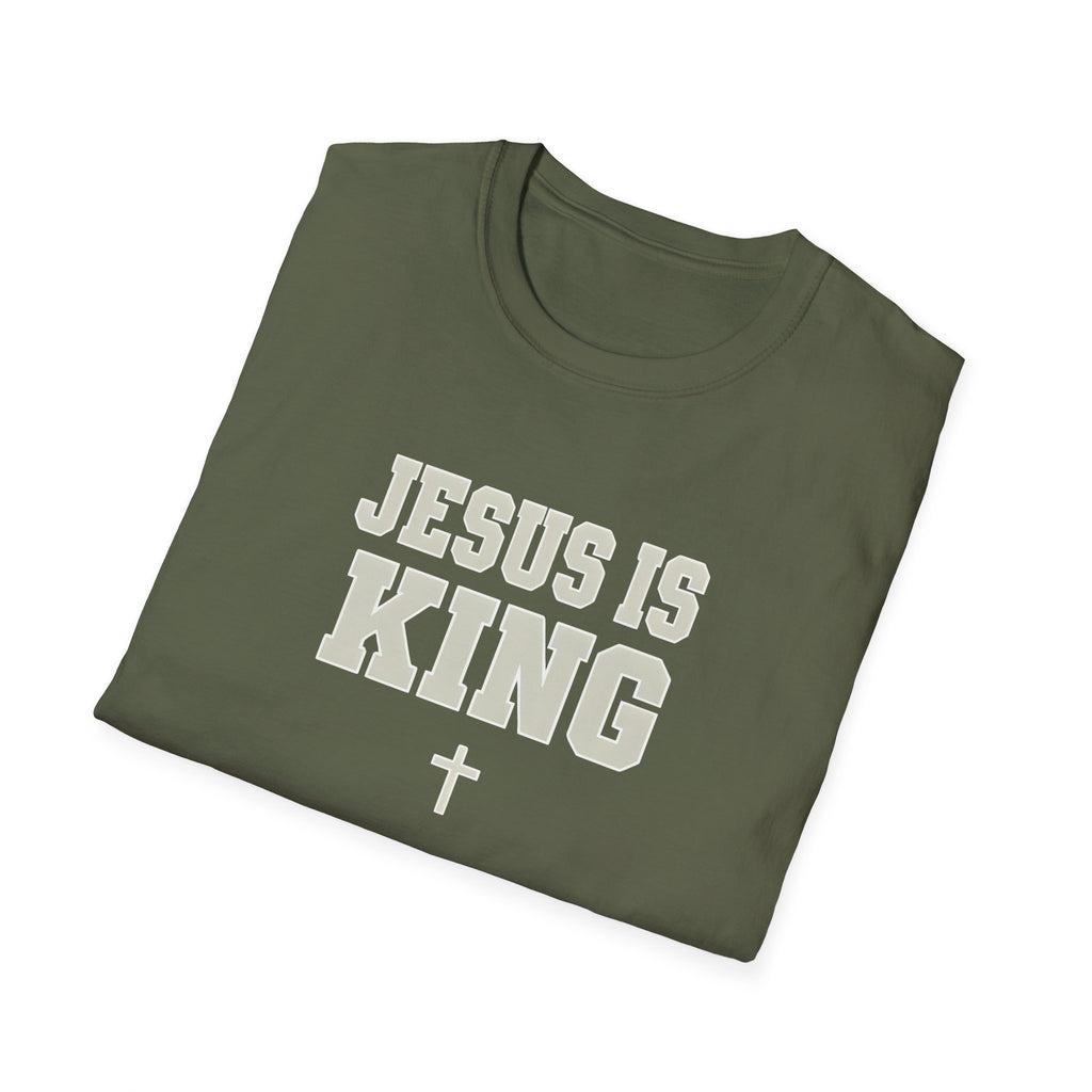 Jesus is King Unisex Gildan Softstyle T-Shirt | Christian Faith Apparel | Christian Gifts