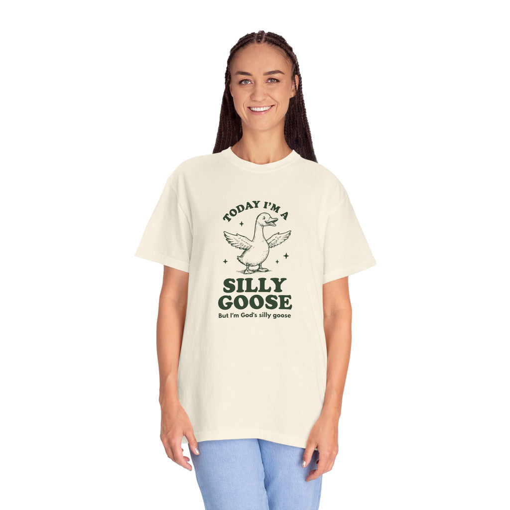 God’s Silly Goose without the tie | Unisex Garment Dyed Comfort Colors | Christian Graphic T-shirt | S-4XL