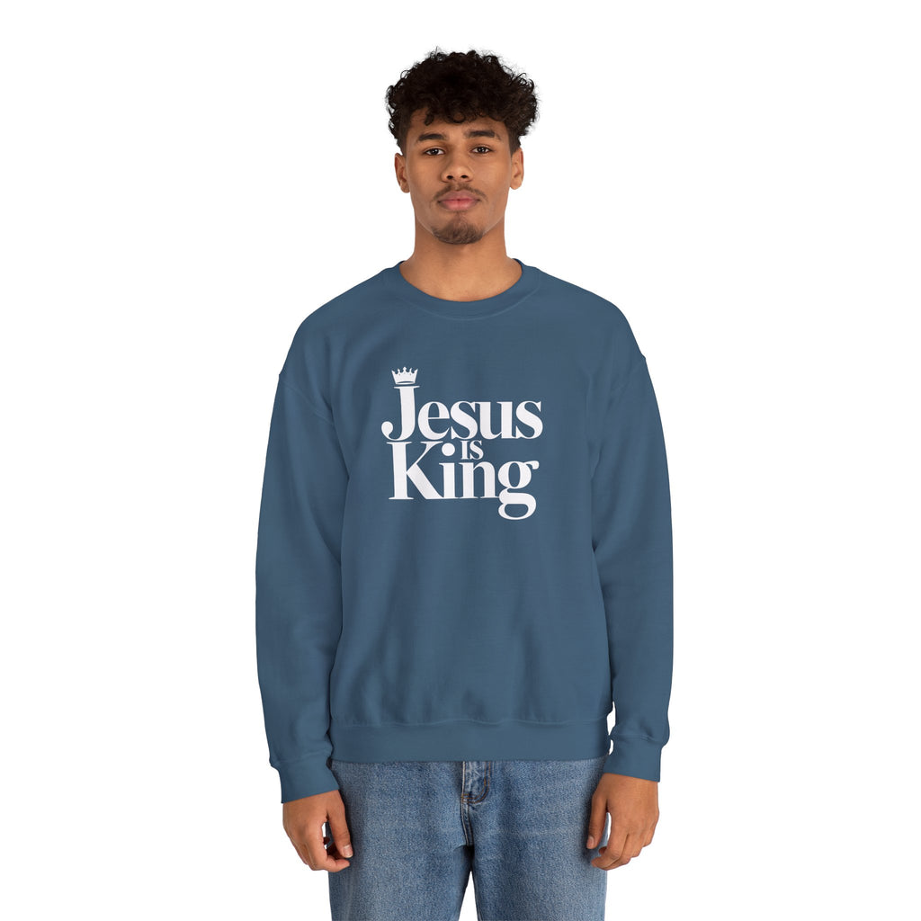Jesus Is King Sweatshirt — Christian Faith Crewneck
