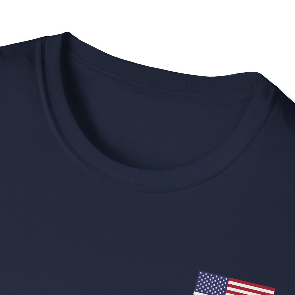 Back the Red, White, and Blue Gildan Softstyle Unisex Tshirt