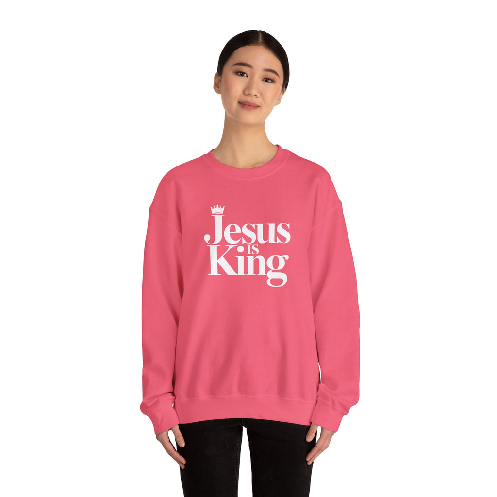 Jesus Is King Sweatshirt — Christian Faith Crewneck