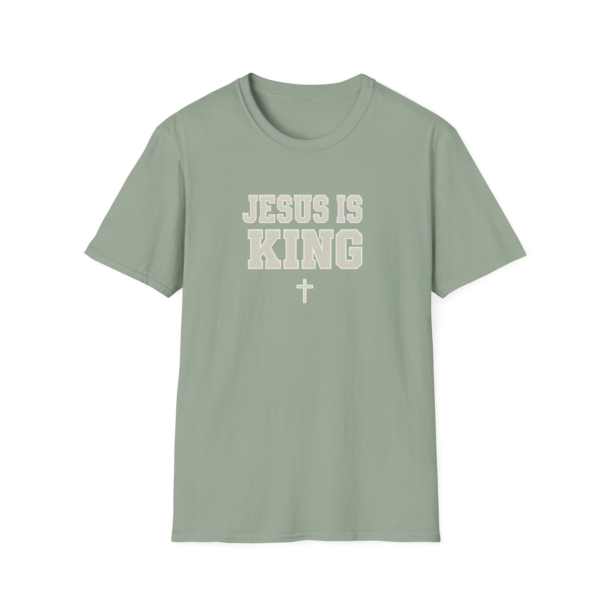 Jesus is King Unisex Gildan Softstyle T-Shirt | Christian Faith Apparel | Christian Gifts