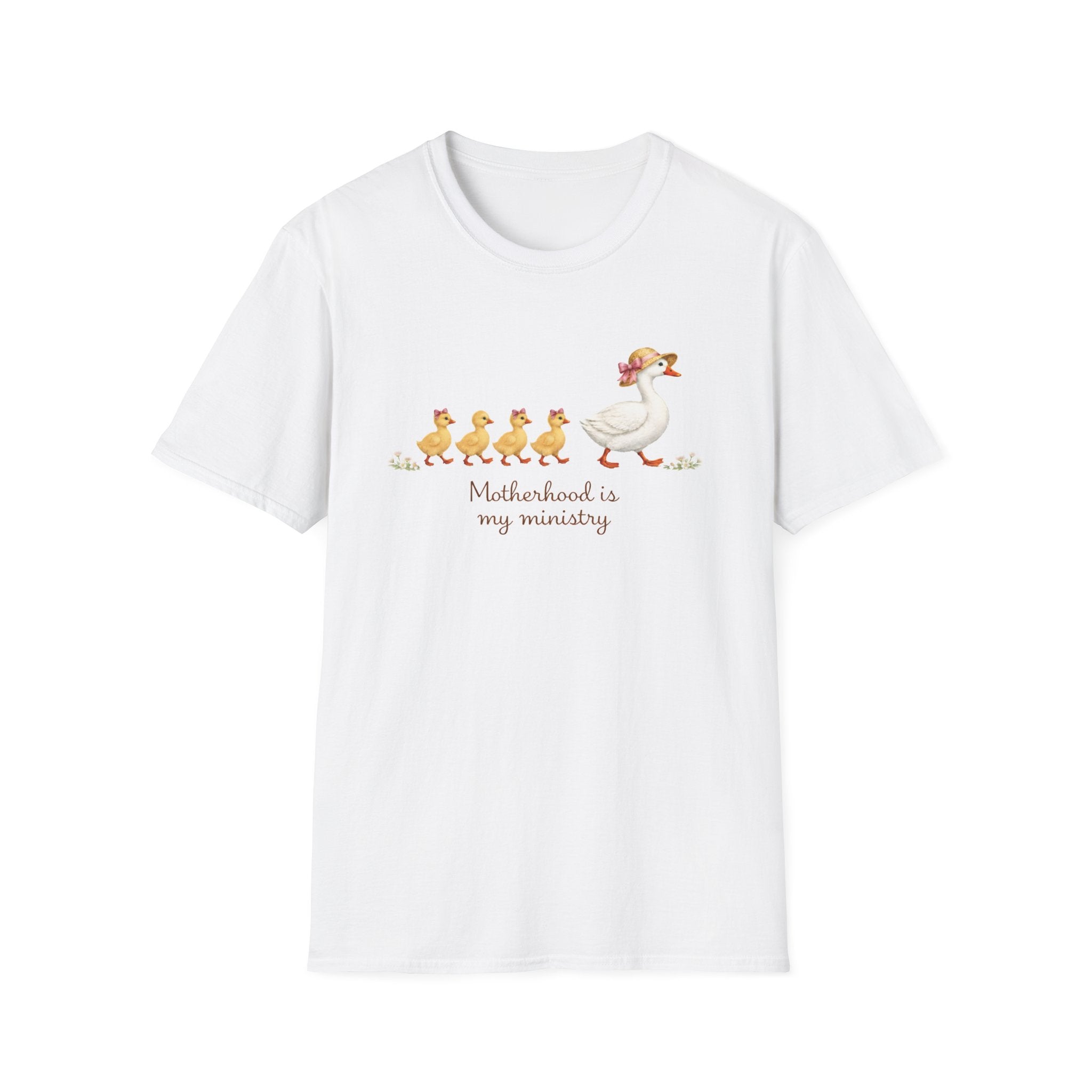 Motherhood Is My Ministry Gildan Softstyle Unisex Tee | Christian Mom T-Shirt