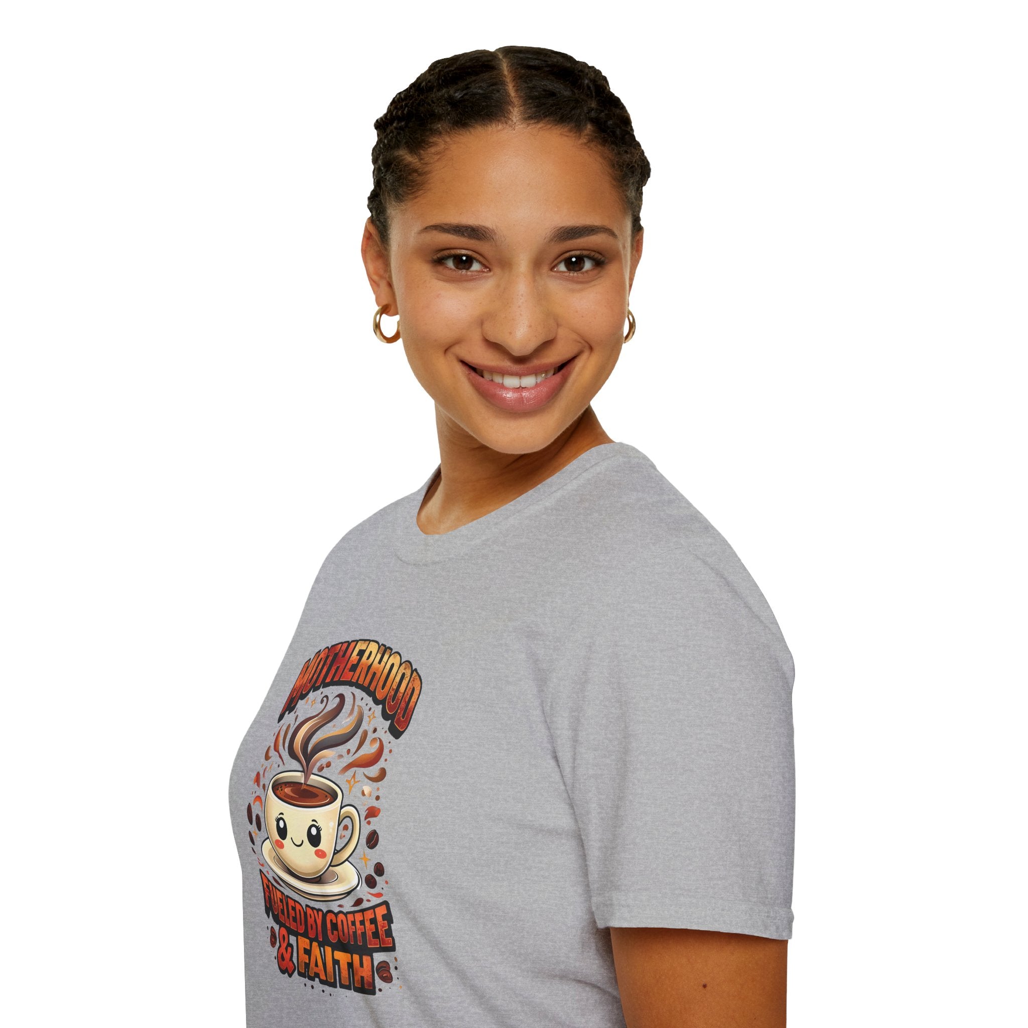 Motherhood Fueled By Coffee & Faith Gildan tshirt | Christian Mom Shirt and gift
