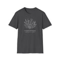 Created with Purpose Carried By Grace Christian Floral Gildan T-Shirt Women’s Faith Shirt Minimalist Design Soft Cotton Tee