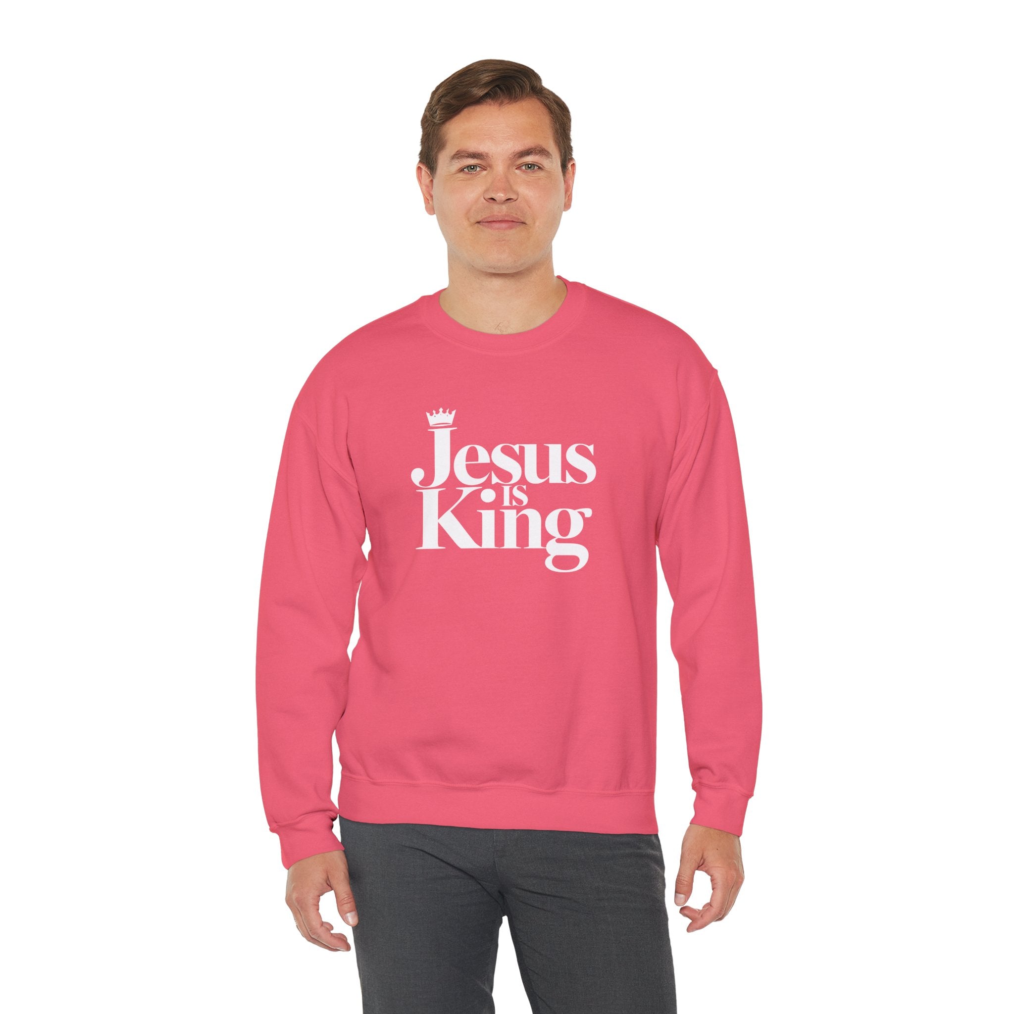 Jesus Is King Sweatshirt — Christian Faith Crewneck