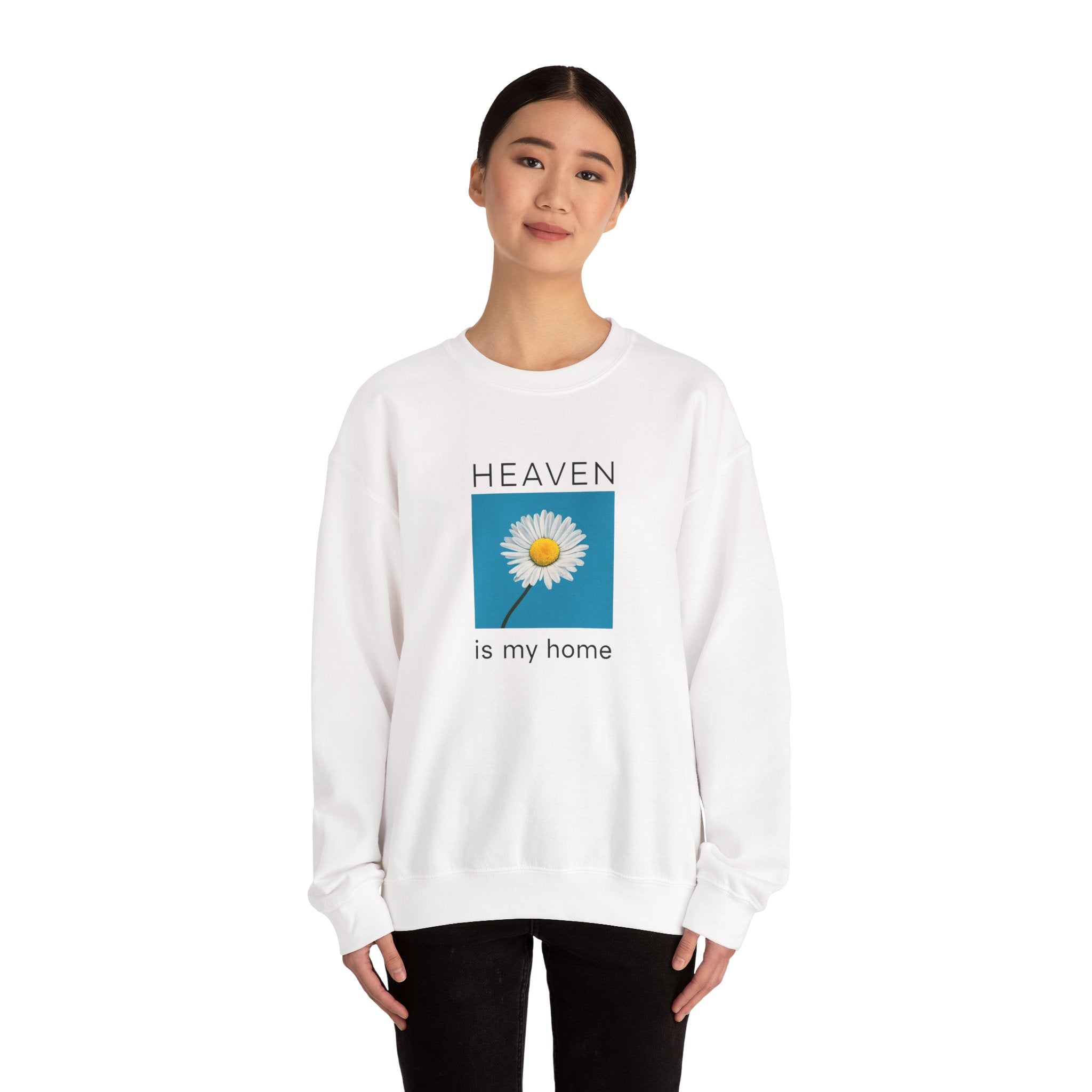 Heaven Is My Home Christian Gildan Sweatshirt | Faith-Based Unisex Crewneck Gift
