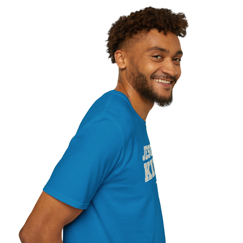 Jesus is King Unisex Gildan Softstyle T-Shirt | Christian Faith Apparel | Christian Gifts