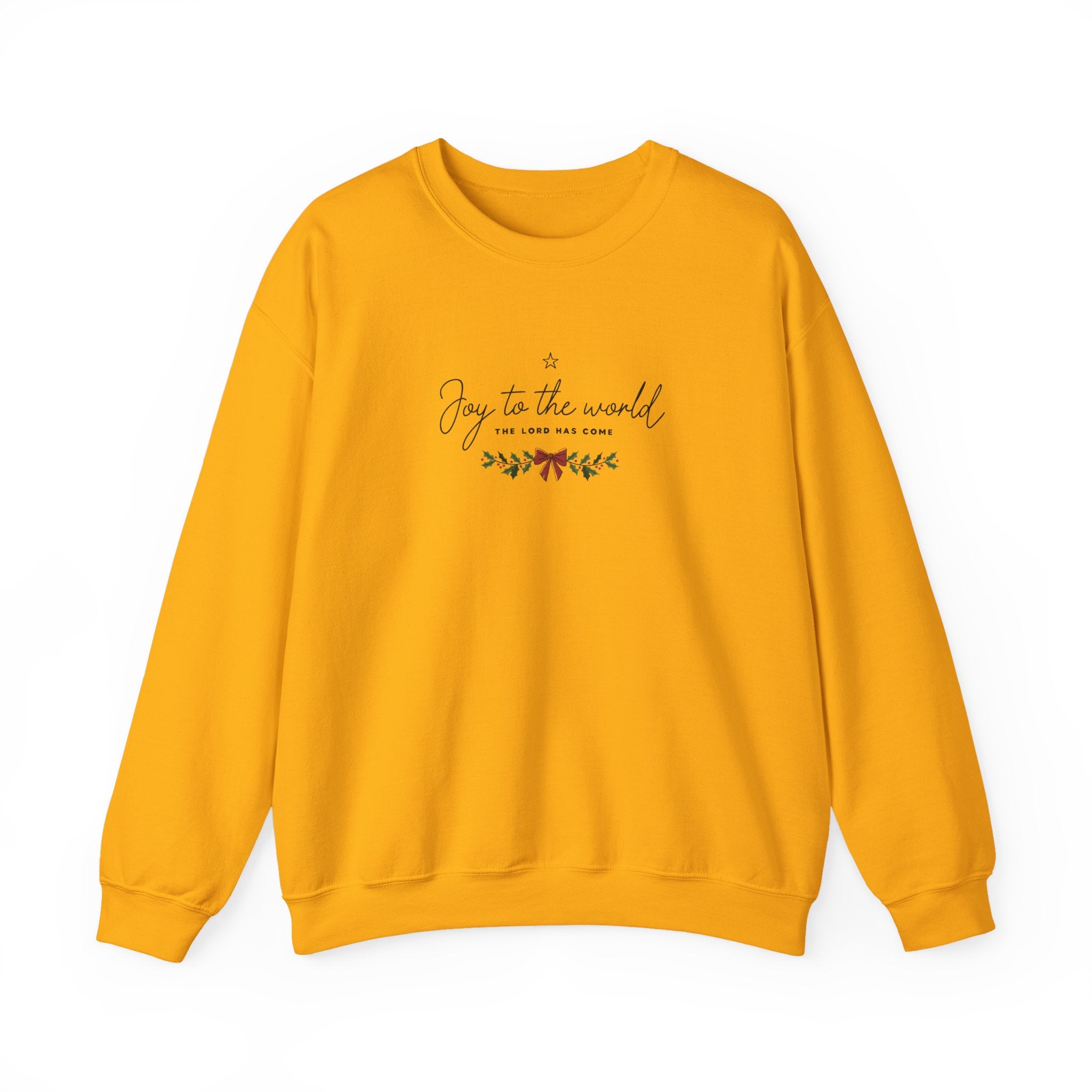 Joy to the World Gildan Unisex Sweatshirt | Faith Crewneck Pullover | Holiday Cozy Winter Gift Top