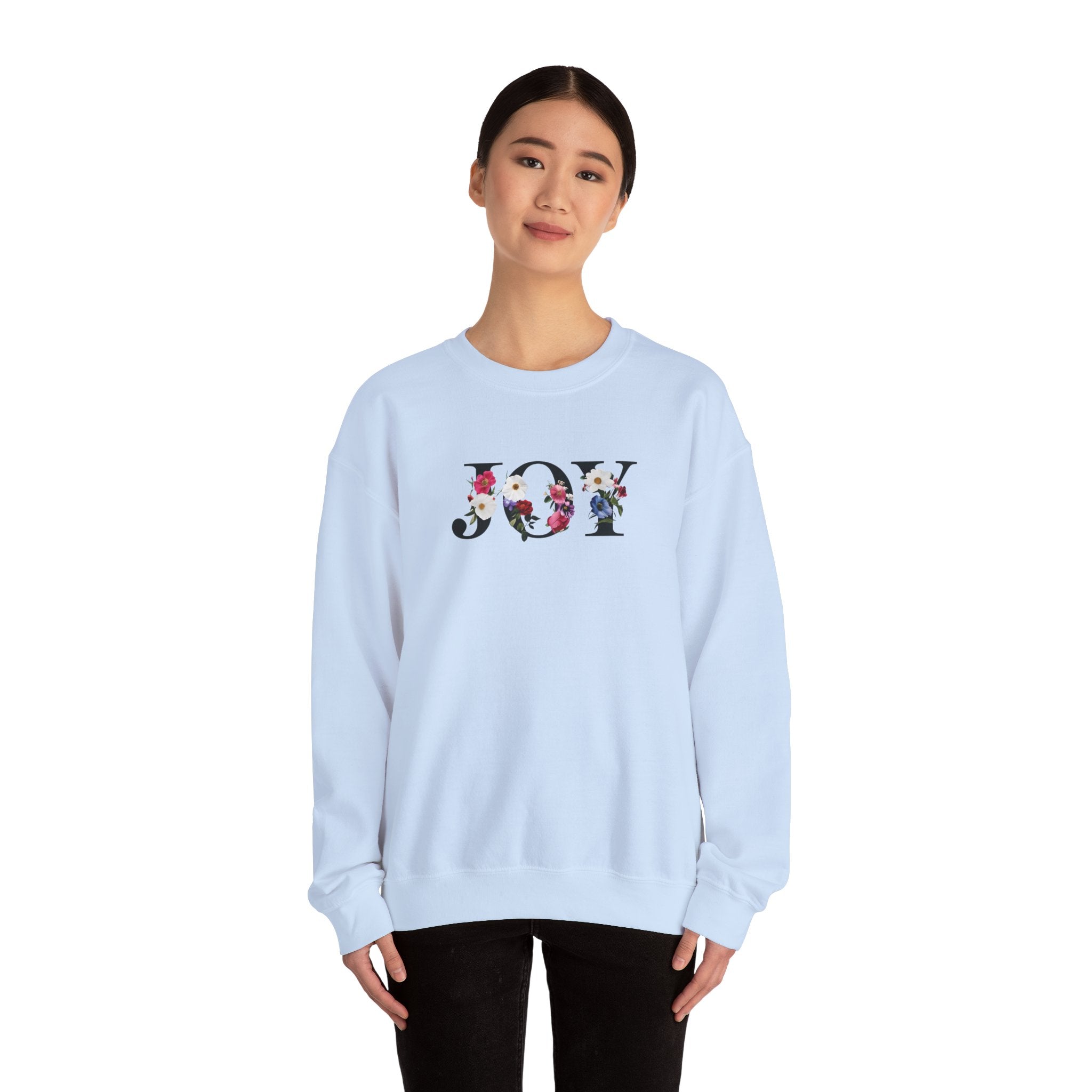 JOY Christian Gildan Unisex Crewneck Sweatshirt | Faith Top | Christian Gift
