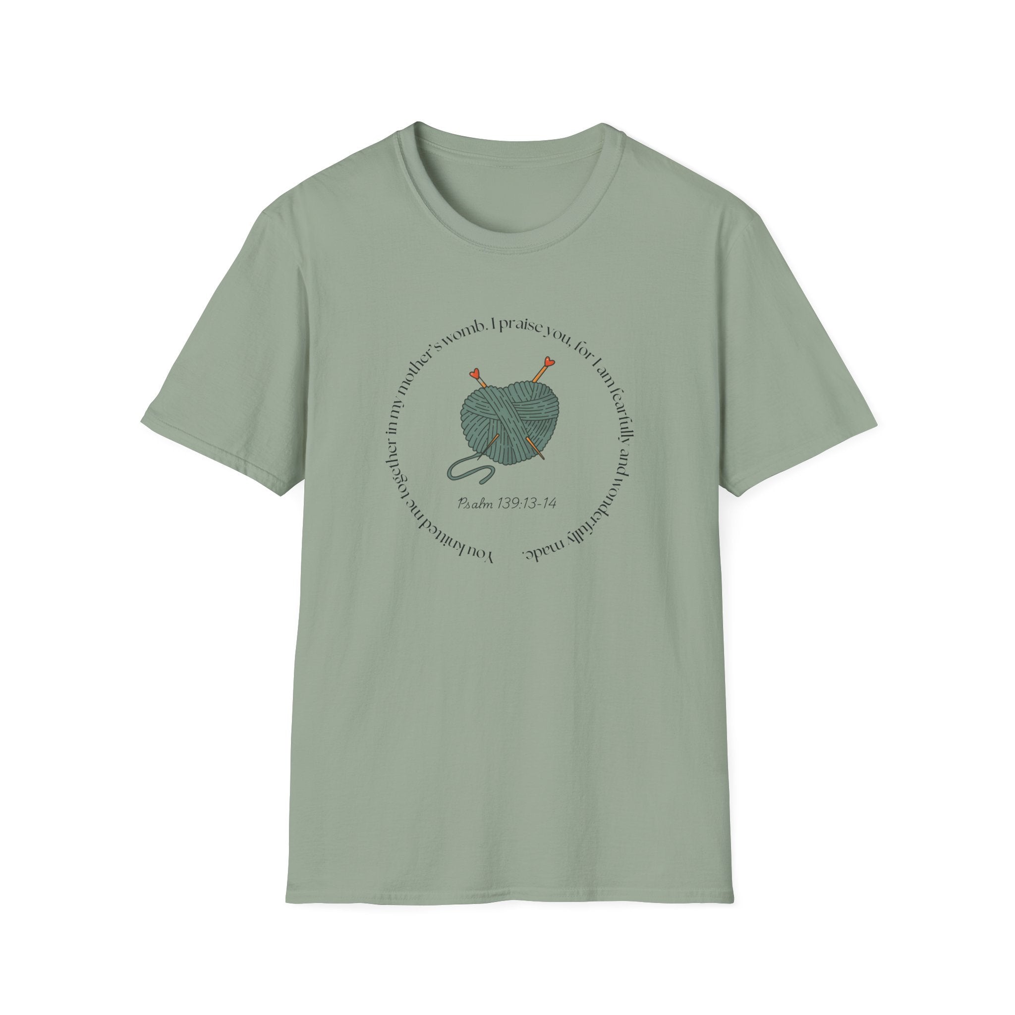 Psalm 139:13-14 Gildan Unisex Christian T-Shirt | Fearfully Wonderfully Made Tee | Christian Gift