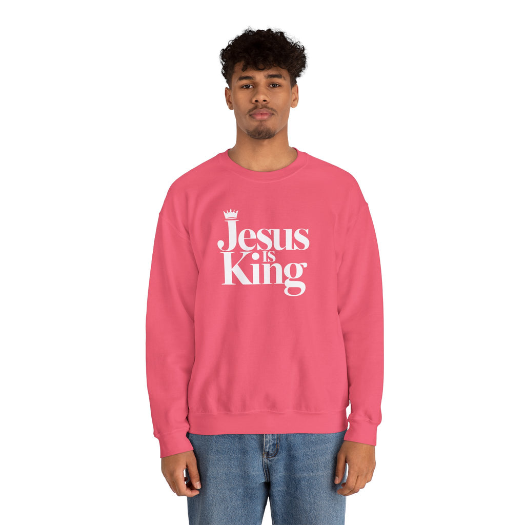 Jesus Is King Sweatshirt — Christian Faith Crewneck