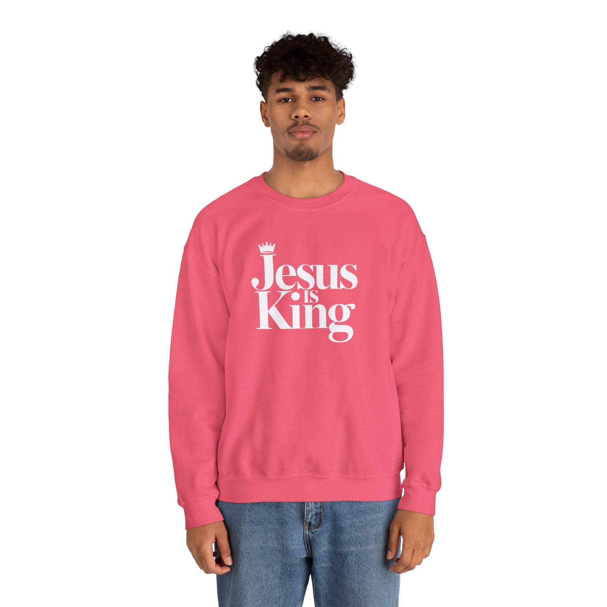 Jesus Is King Sweatshirt — Christian Faith Crewneck