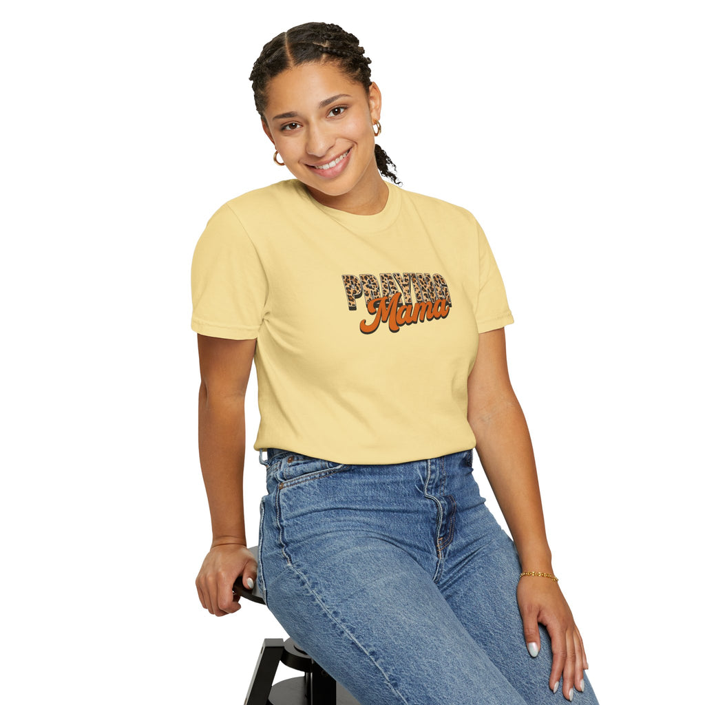 Praying Mama Comfort Colors Unisex Garment-Dyed Christian Tshirt | Cozy Casual Christian Gift | S-4XL
