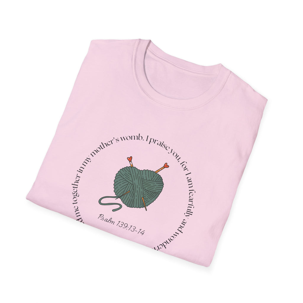 Psalm 139:13-14 Gildan Unisex Christian T-Shirt | Fearfully Wonderfully Made Tee | Christian Gift