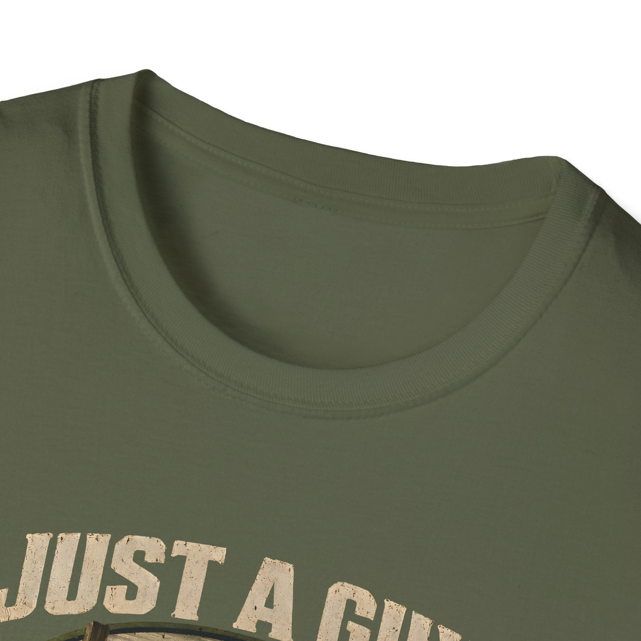 Just A Guy Who Loves Jesus And Gardening Gildan Christian T-Shirt for Men | Faith Based Gardening Shirt | Gardener Gift Tee