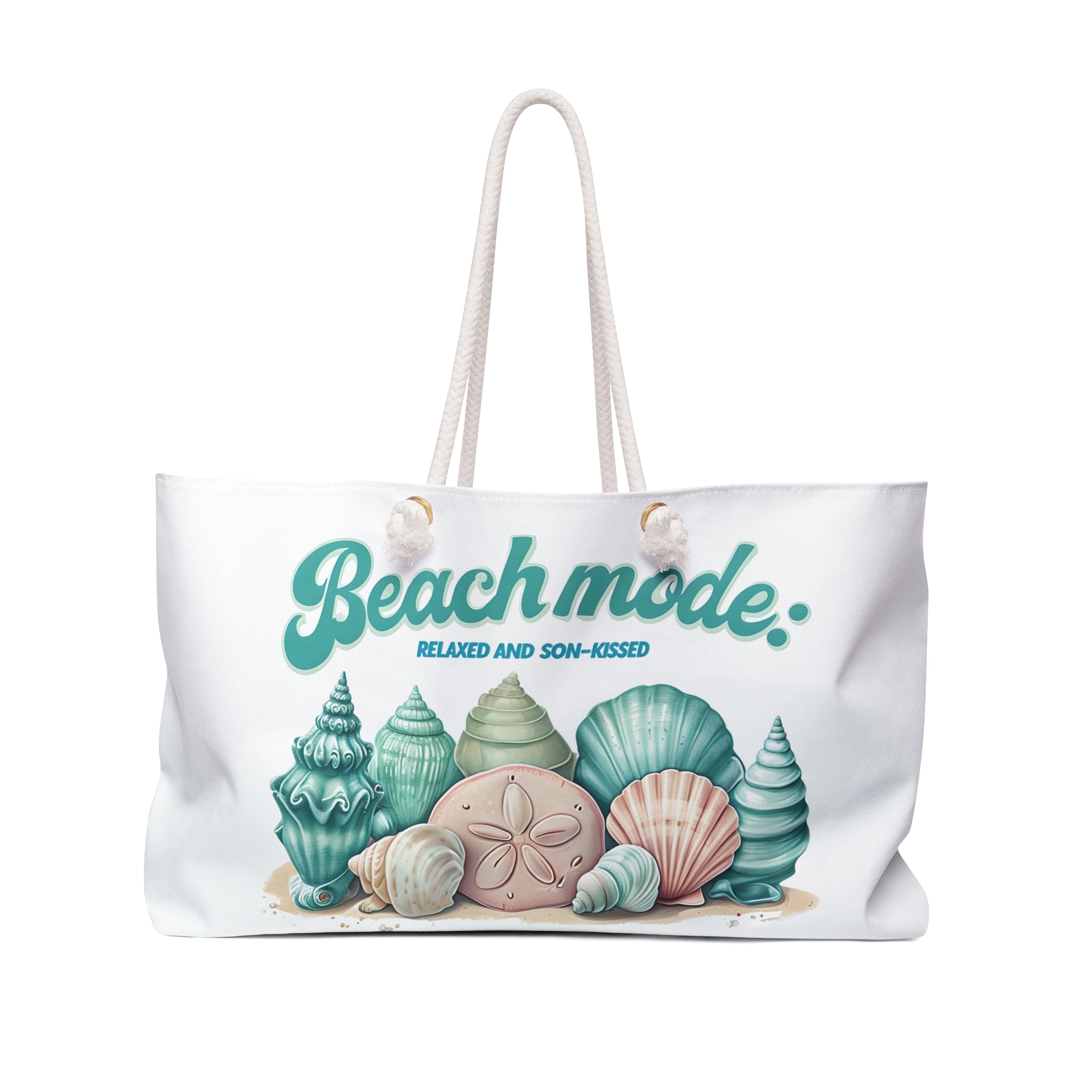 Beach Mode Weekender Bag | Faith-Based Travel Tote | Spacious & Durable Coastal Bag