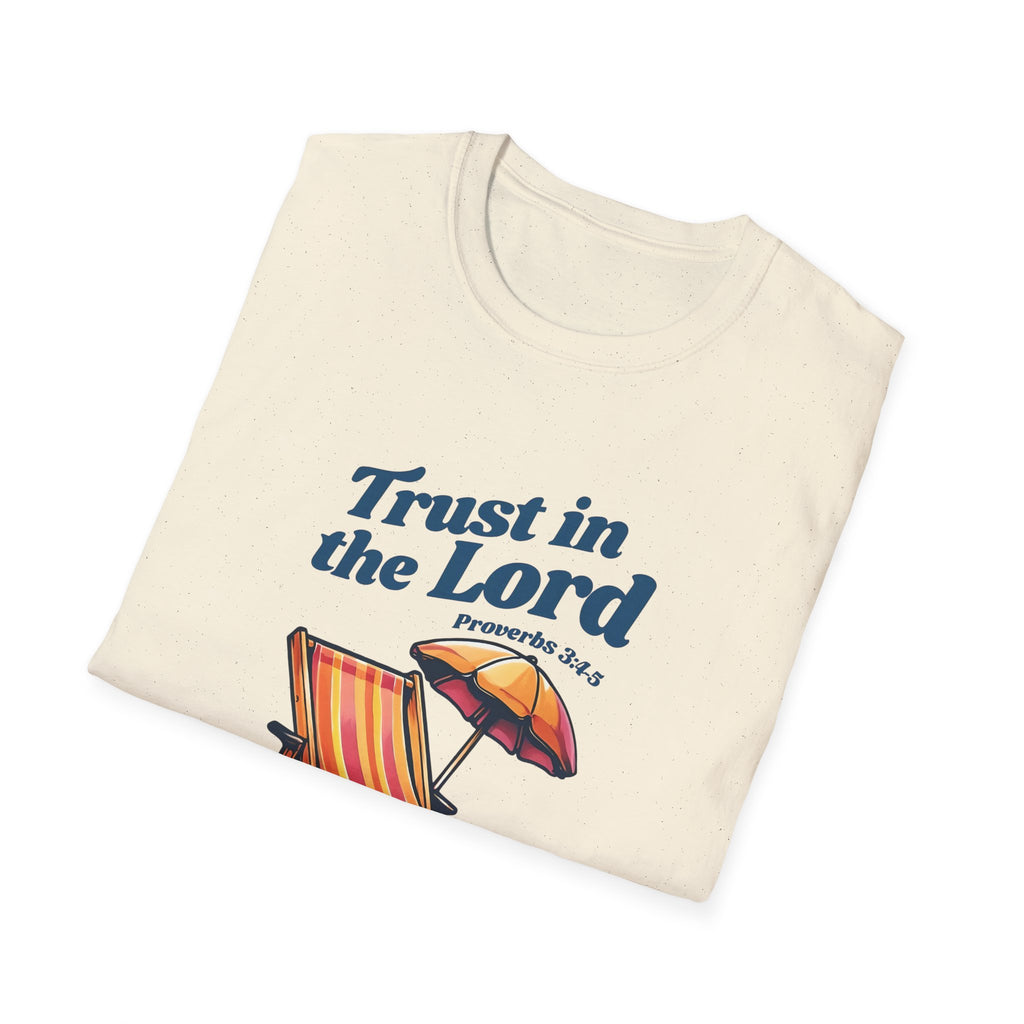 Trust in the Lord Gildan Christian T-Shirt | Beach Graphic Tee | Jesus Shirt | Faith Apparel