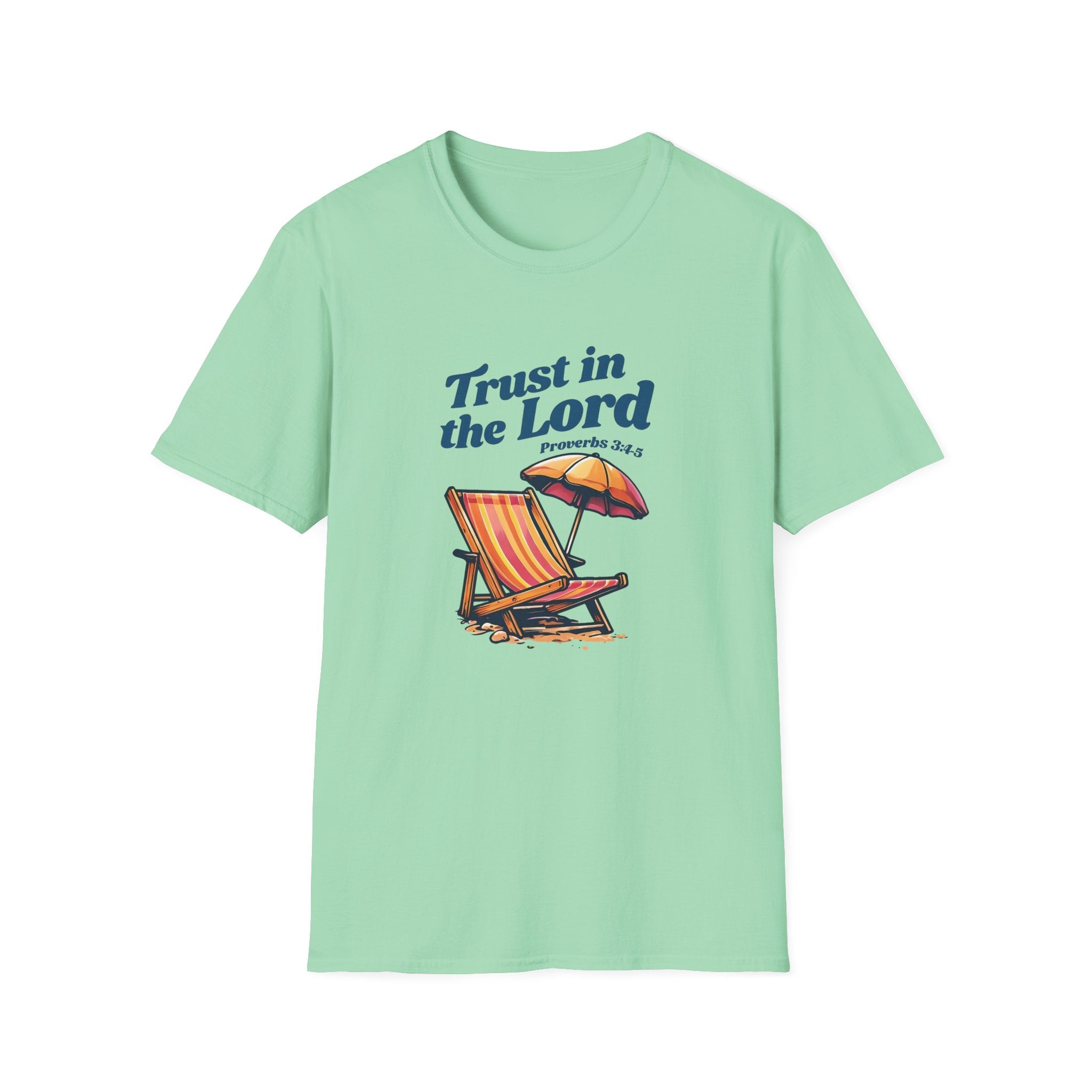 Trust in the Lord Gildan Christian T-Shirt | Beach Graphic Tee | Jesus Shirt | Faith Apparel