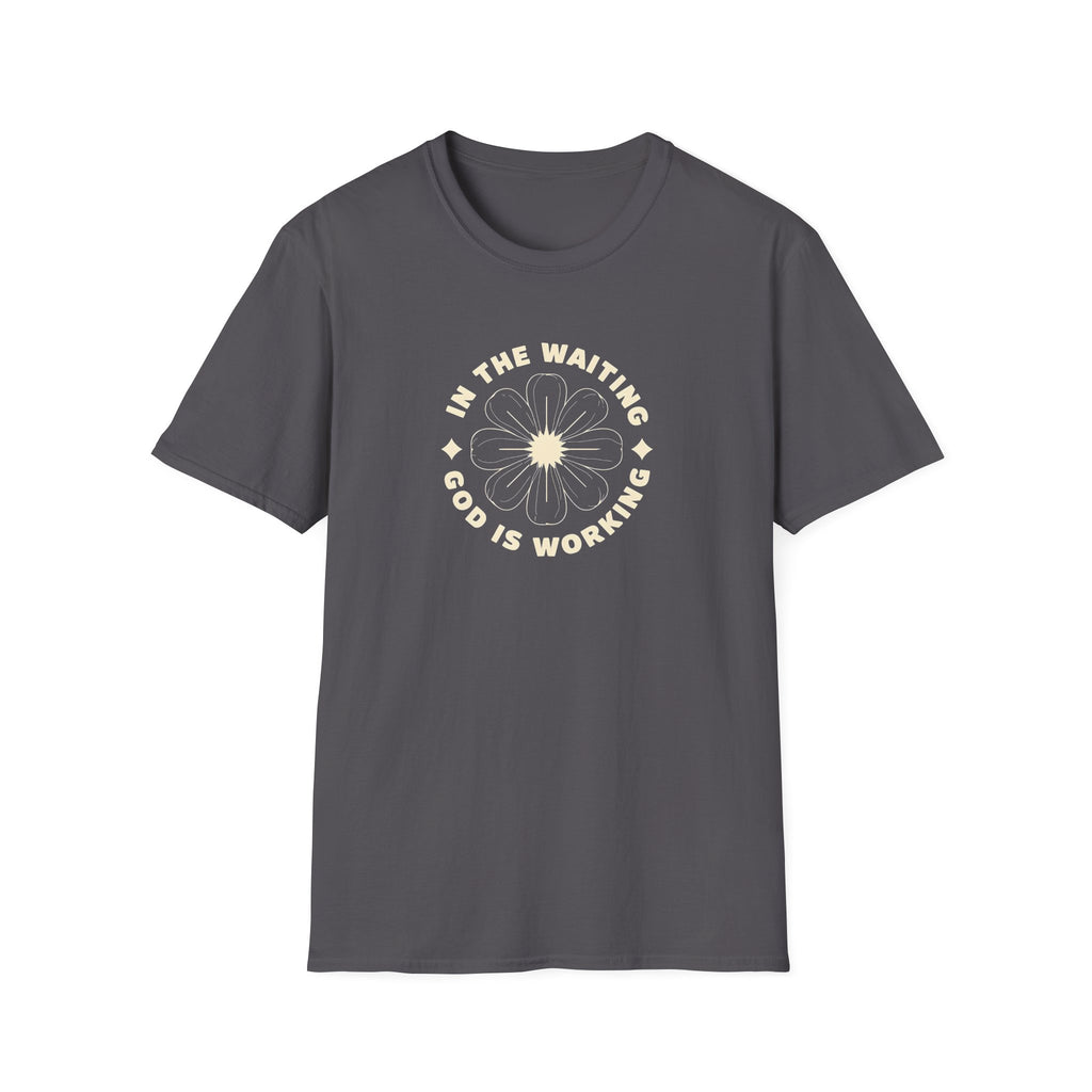 In the Waiting God Is Working Christian Gildan Unisex T-shirt | Women’s Faith Graphic Tee