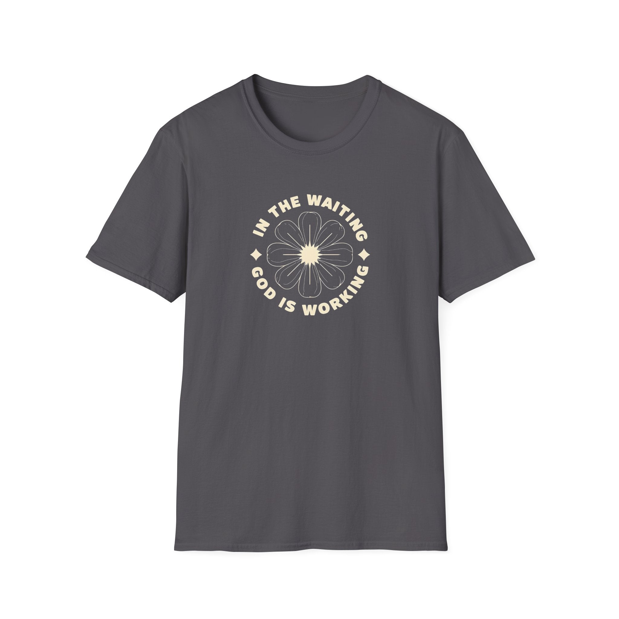 In the Waiting God Is Working Christian Gildan Unisex T-shirt | Women’s Faith Graphic Tee