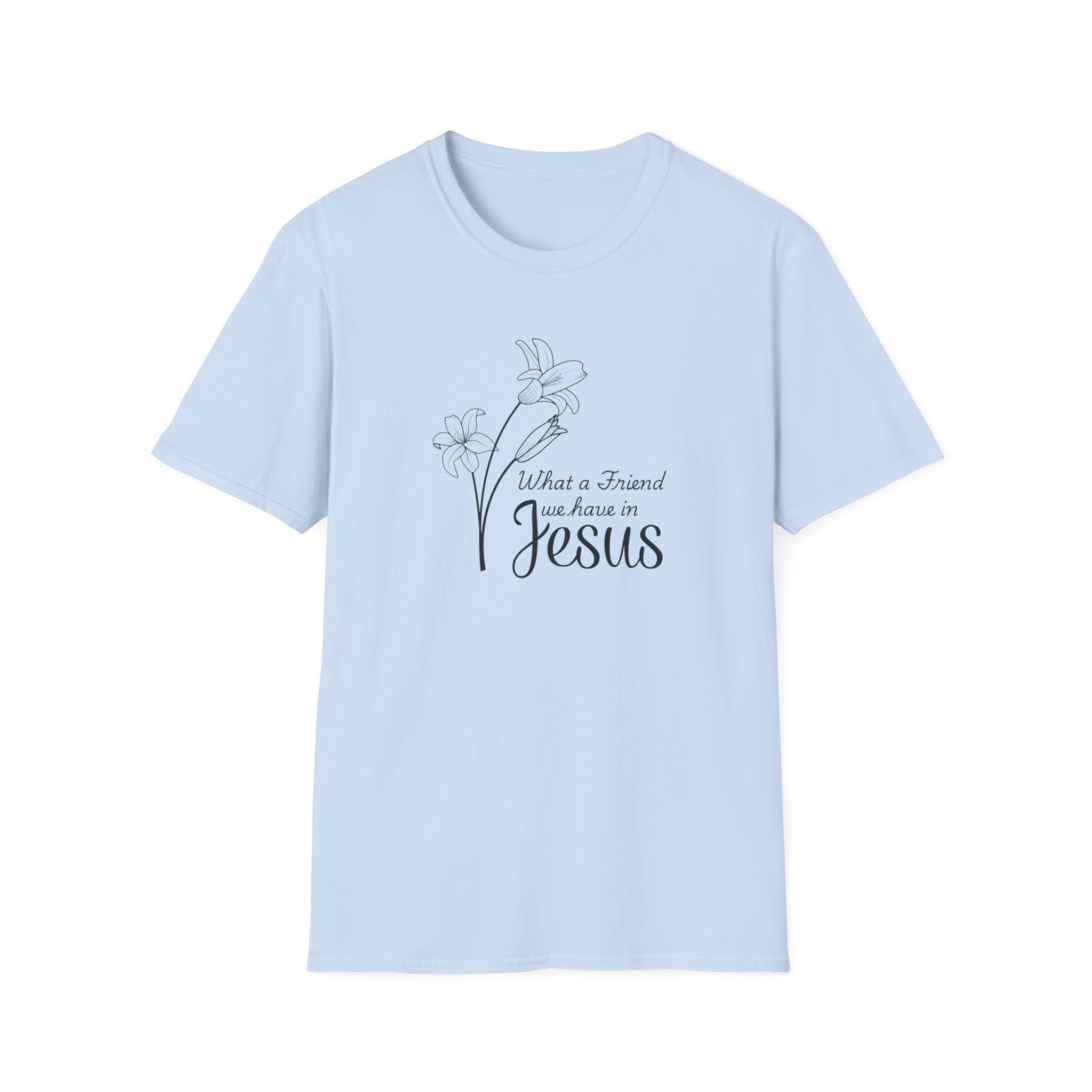 What a Friend We Have in Jesus Gildan Christian T-Shirt |  Faith Graphic Tee | Christian Gifts