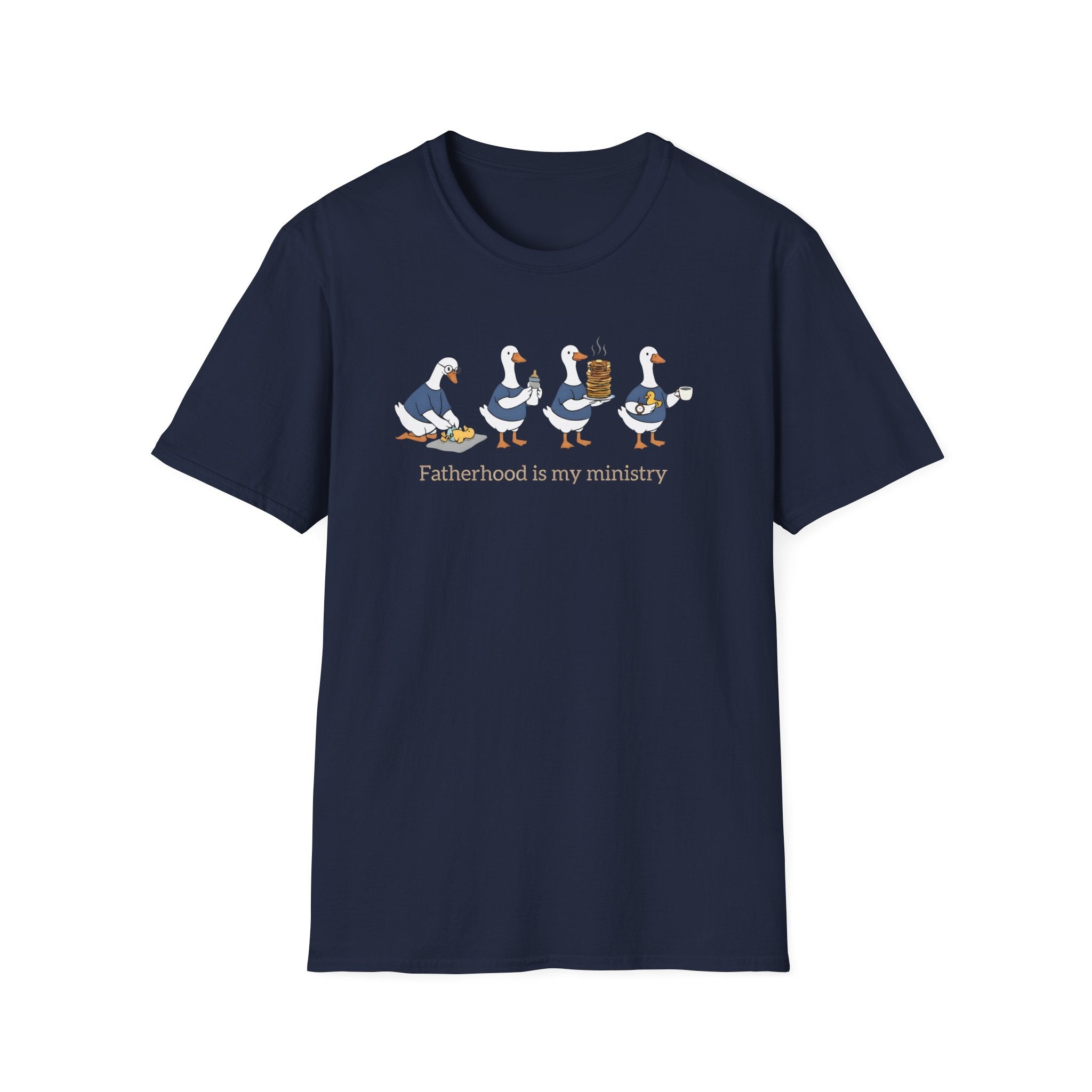 Fatherhood Is My Ministry Gildan T-Shirt | Christian Dad Gift | Faith-Based Tee