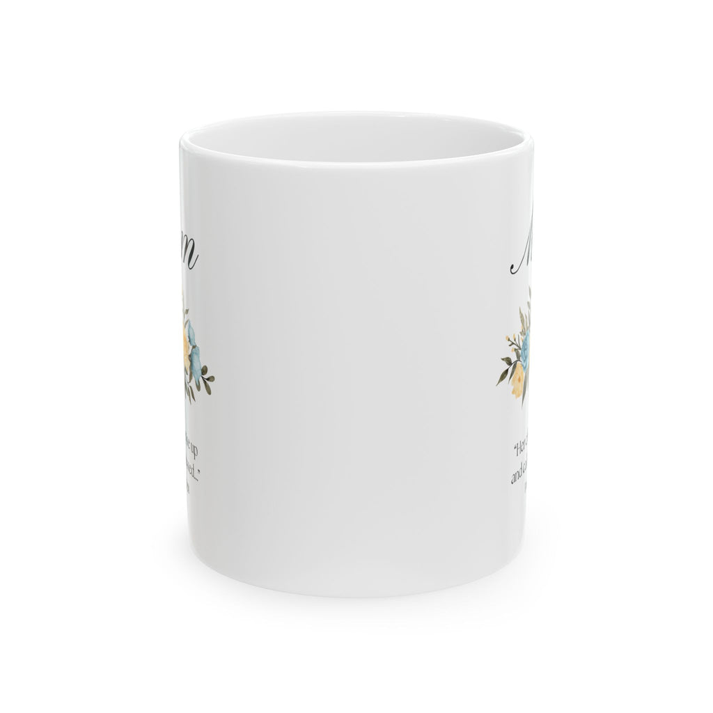 Proverbs 31:28 Christian Mom Mug | Mother’s Day Gift for Mom | Floral Coffee Mug