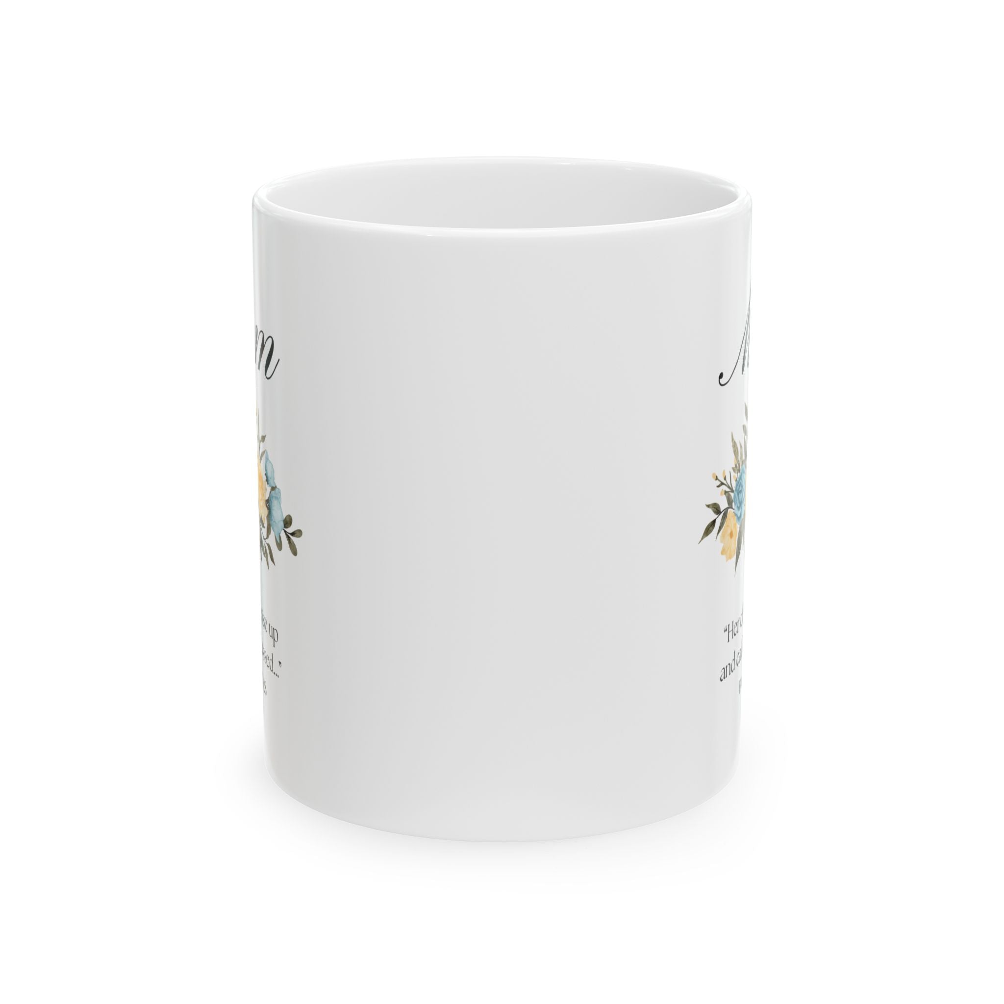 Proverbs 31:28 Christian Mom Mug | Mother’s Day Gift for Mom | Floral Coffee Mug