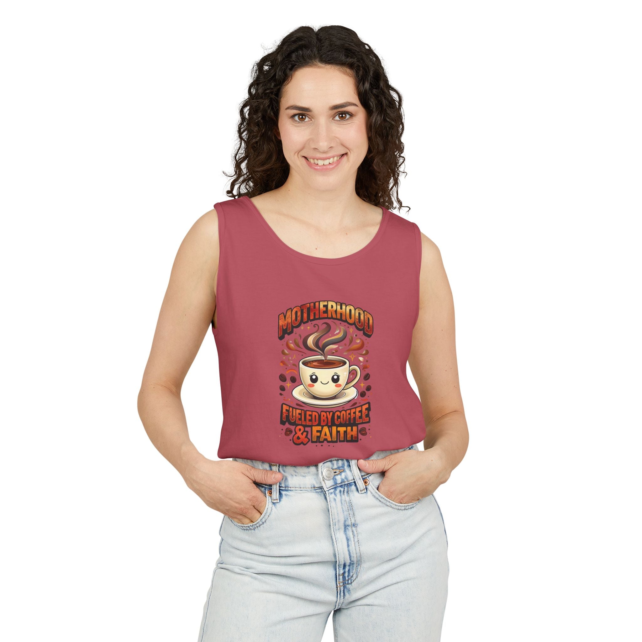 Motherhood Comfort Colors Tank Top | Relaxed Garment-Dyed Cotton Tee | Women’s Gift