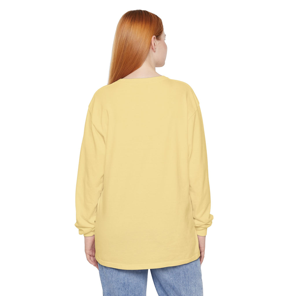 Walk by Faith, Not By Sight Comfort Colors Unisex Long Sleeve Shirt | Faith Mountain Graphic Tee | Garment Dyed Cotton
