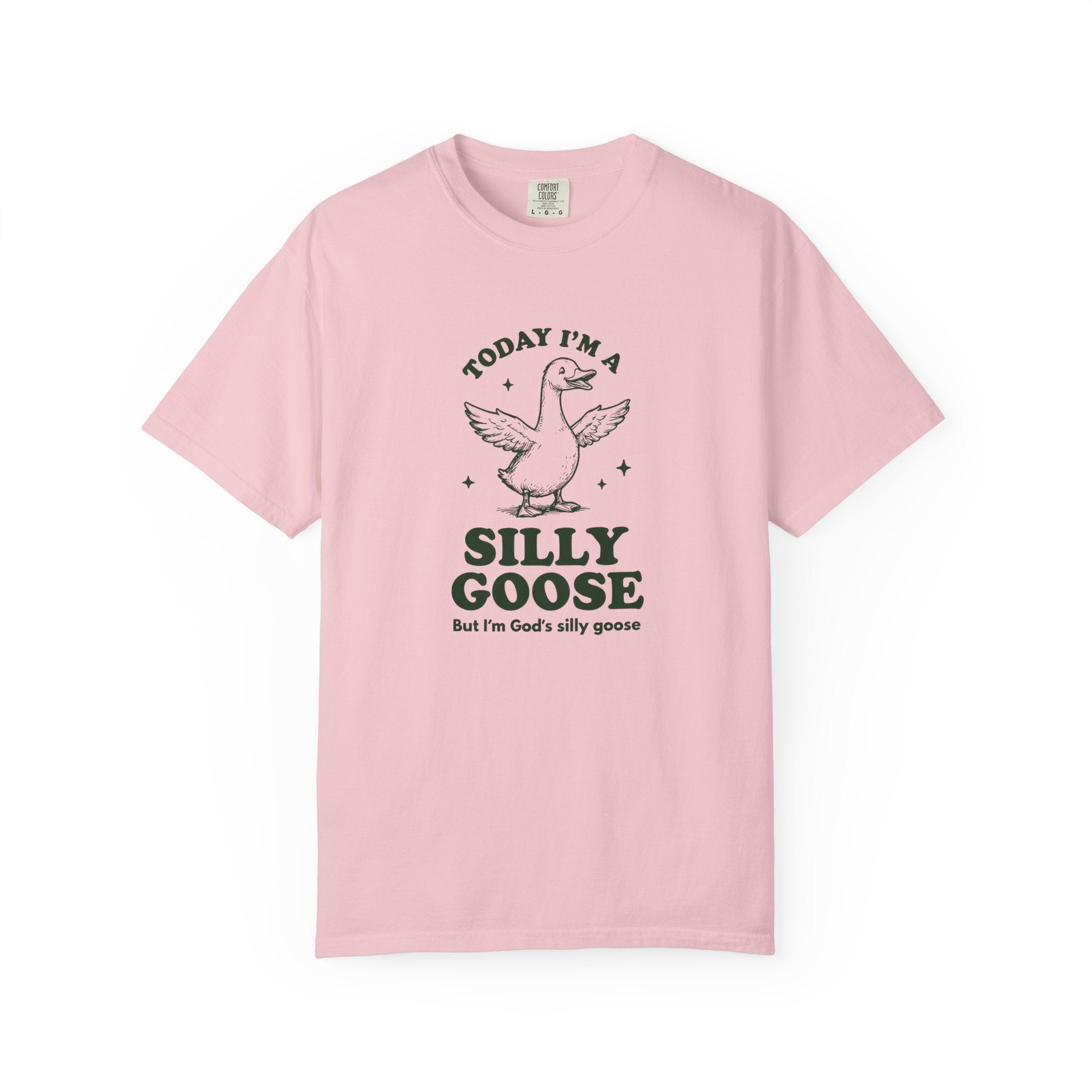 God’s Silly Goose without the tie | Unisex Garment Dyed Comfort Colors | Christian Graphic T-shirt | S-4XL