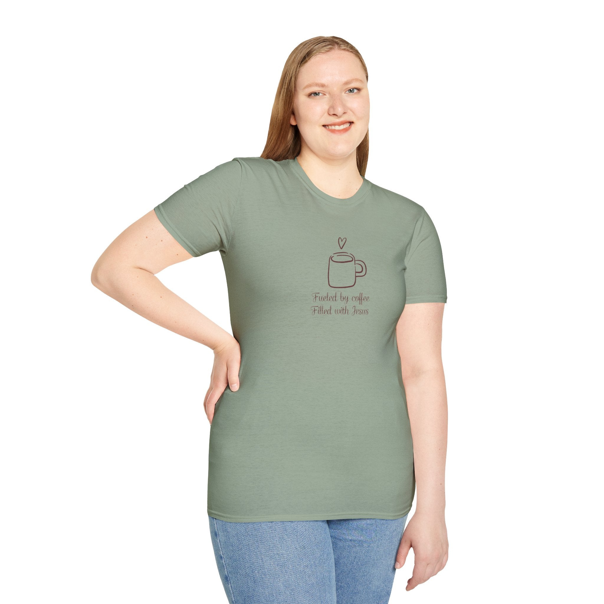 Christian Coffee and Jesus Gildan Unisex Tshirt | Faith Based Graphic Tee | Christian Gift