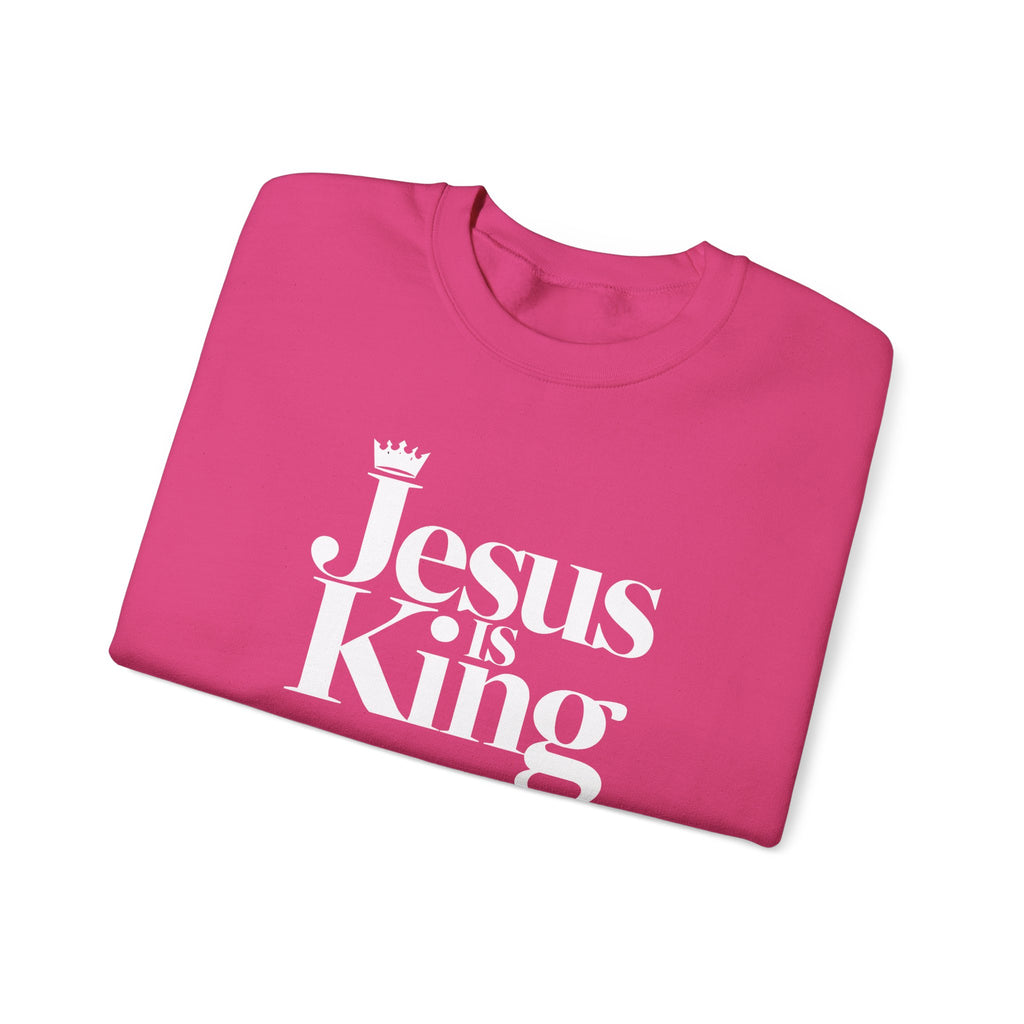 Jesus Is King Sweatshirt — Christian Faith Crewneck