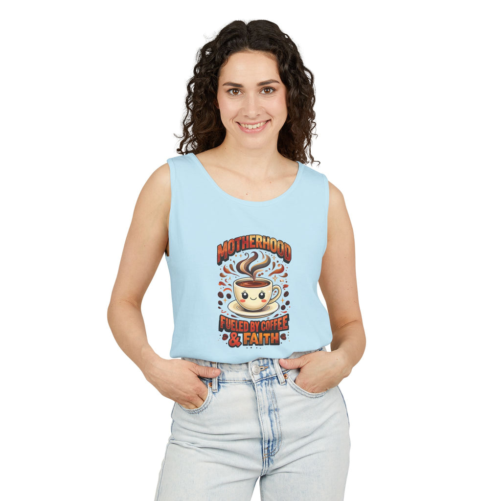 Motherhood Comfort Colors Tank Top | Relaxed Garment-Dyed Cotton Tee | Women’s Gift