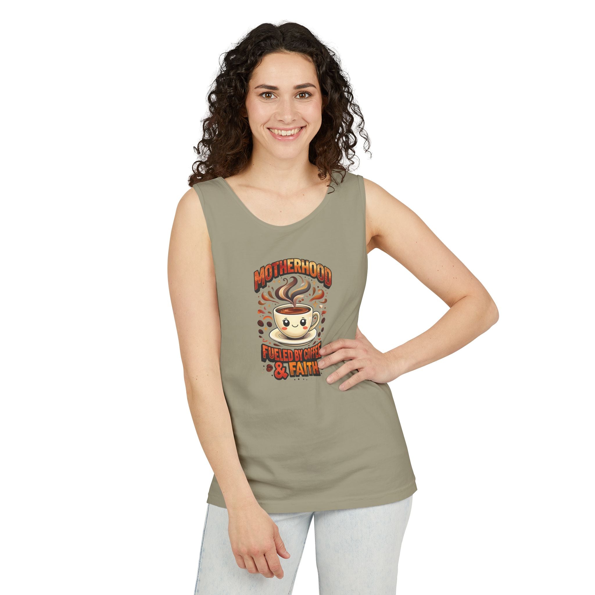 Motherhood Comfort Colors Tank Top | Relaxed Garment-Dyed Cotton Tee | Women’s Gift