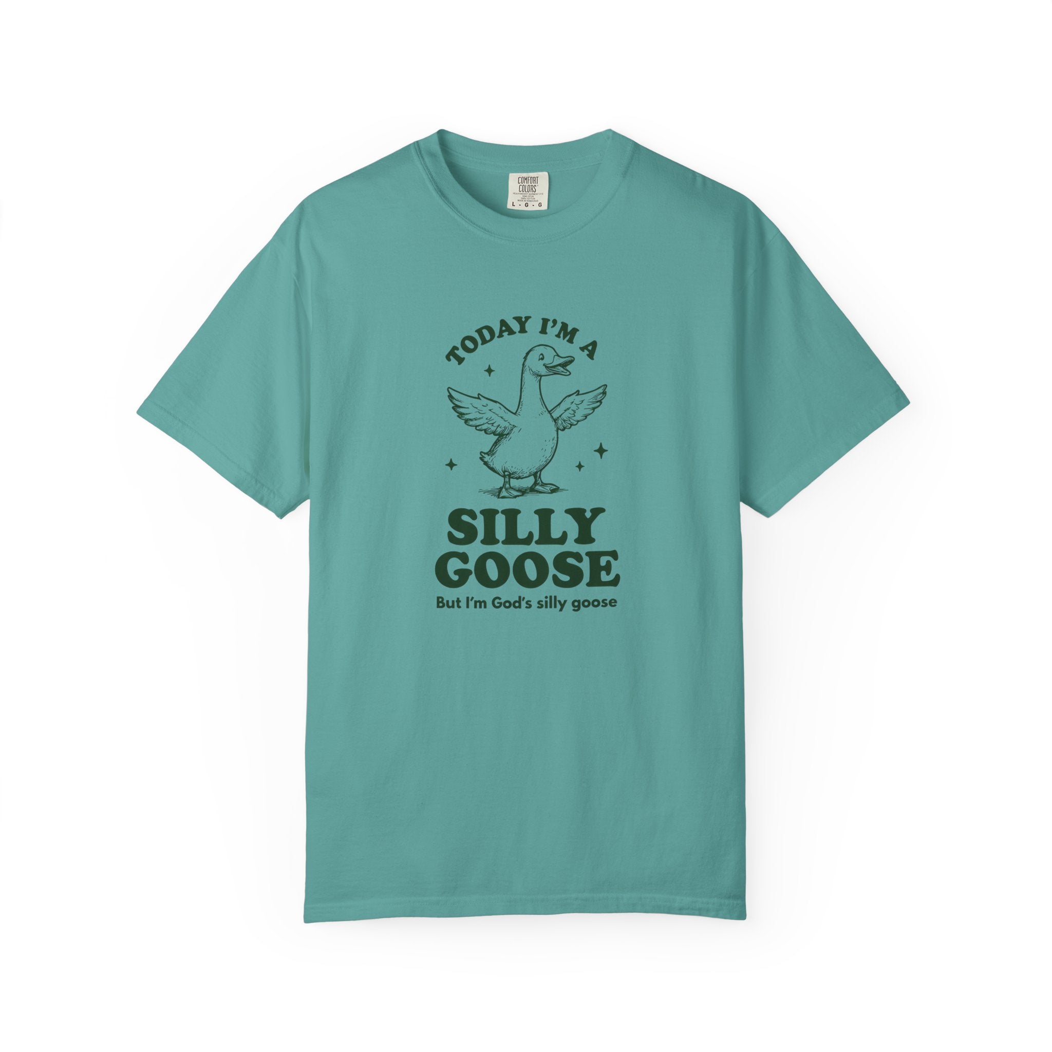 God’s Silly Goose without the tie | Unisex Garment Dyed Comfort Colors | Christian Graphic T-shirt | S-4XL