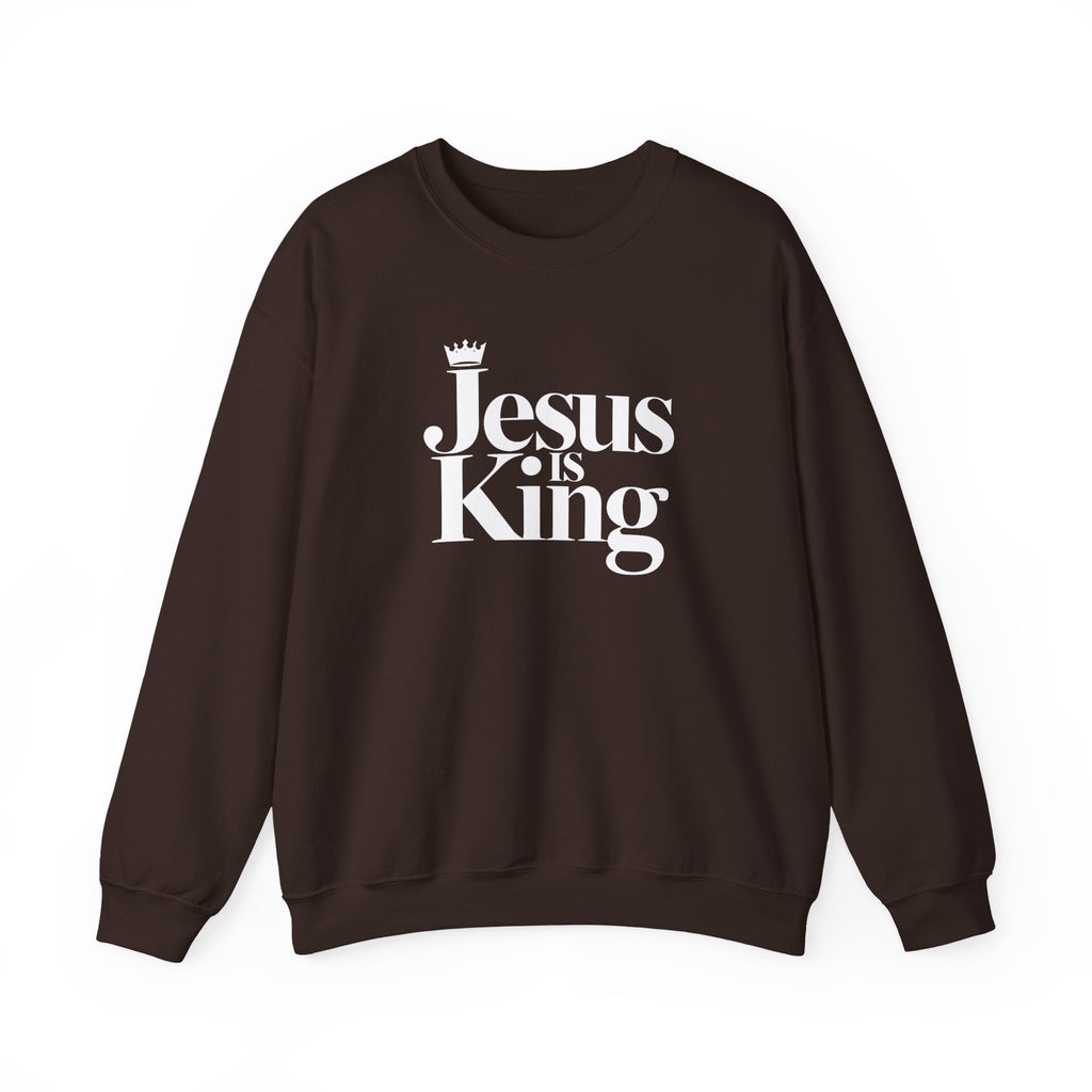 Jesus Is King Sweatshirt — Christian Faith Crewneck
