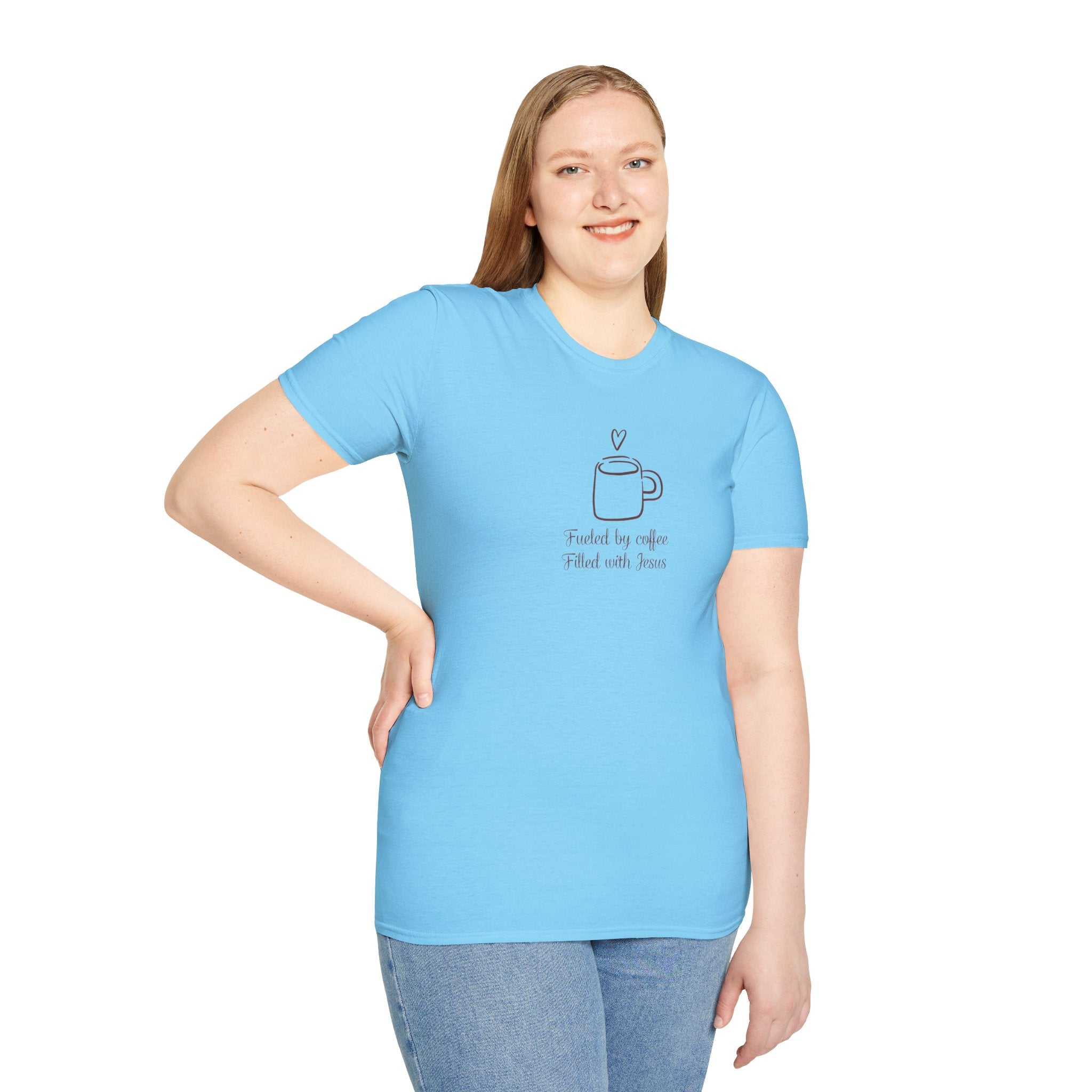 Christian Coffee and Jesus Gildan Unisex Tshirt | Faith Based Graphic Tee | Christian Gift