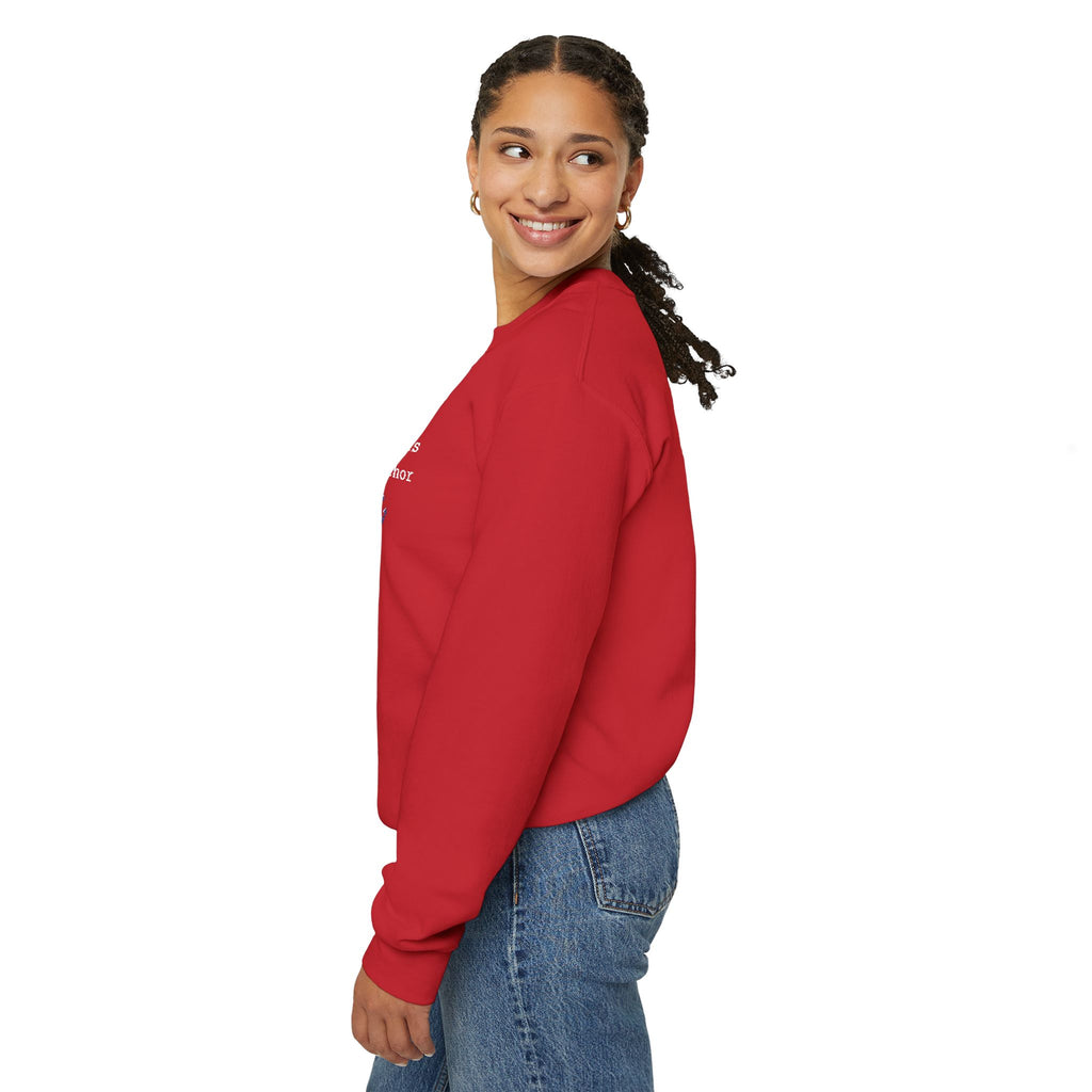 Jesus Is My Anchor Embroidered Gildan Christian Crewneck Unisex Sweatshirt | Religious Gift