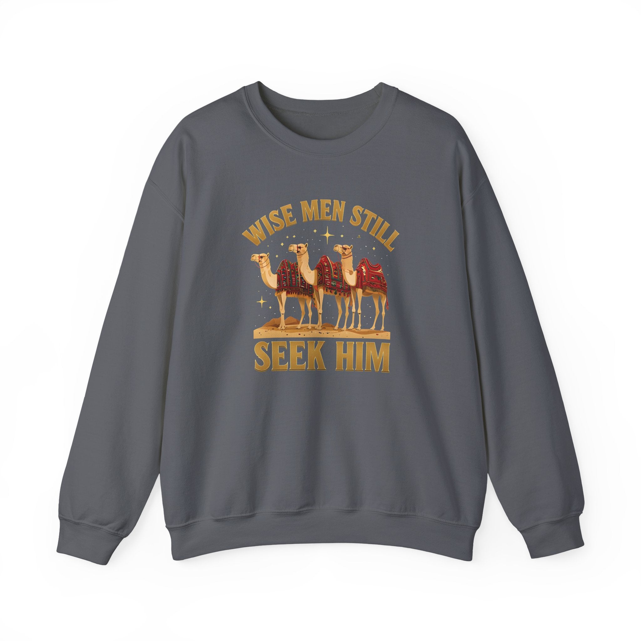 Wise Men Still Seek Him Gildan Unisex Crewneck Sweatshirt | Gift for Men | Religious Holiday Apparel