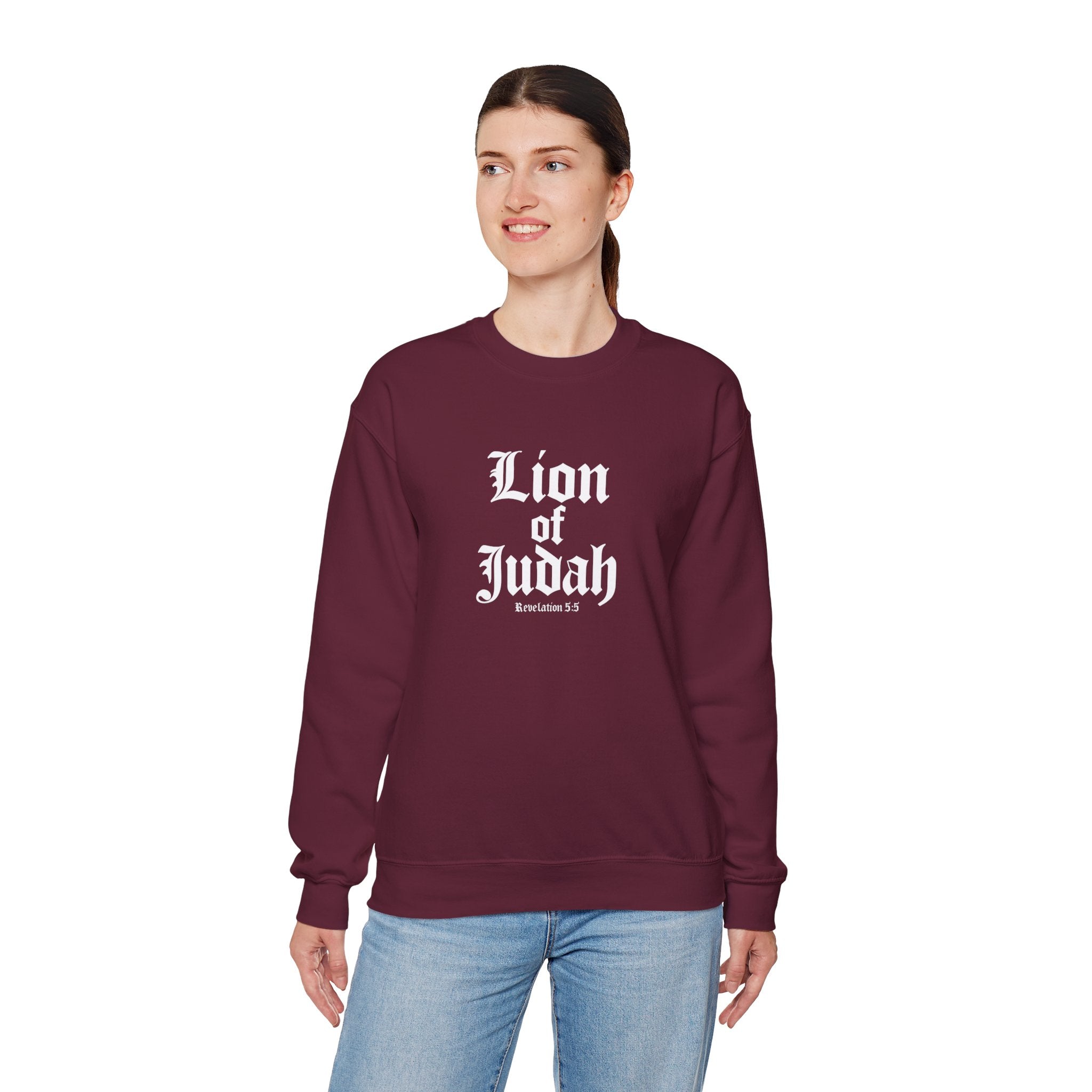 Lion of Judah Christian Gildan Unisex Sweatshirt | Crewneck Pullover | Christian Gift