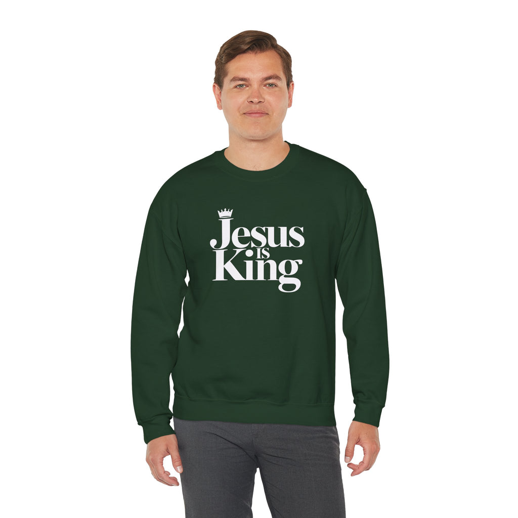 Jesus Is King Sweatshirt — Christian Faith Crewneck