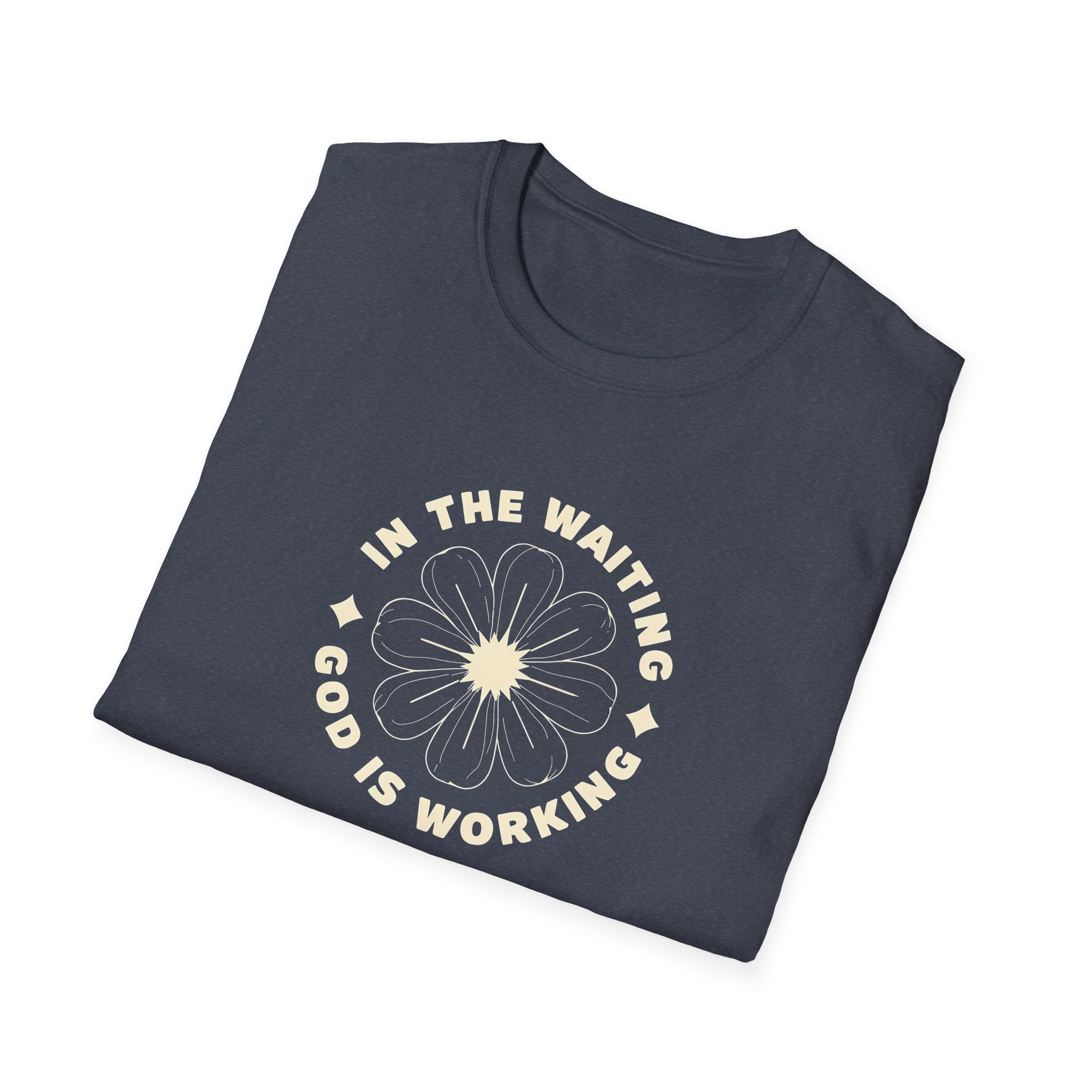 In the Waiting God Is Working Christian Gildan Unisex T-shirt | Women’s Faith Graphic Tee