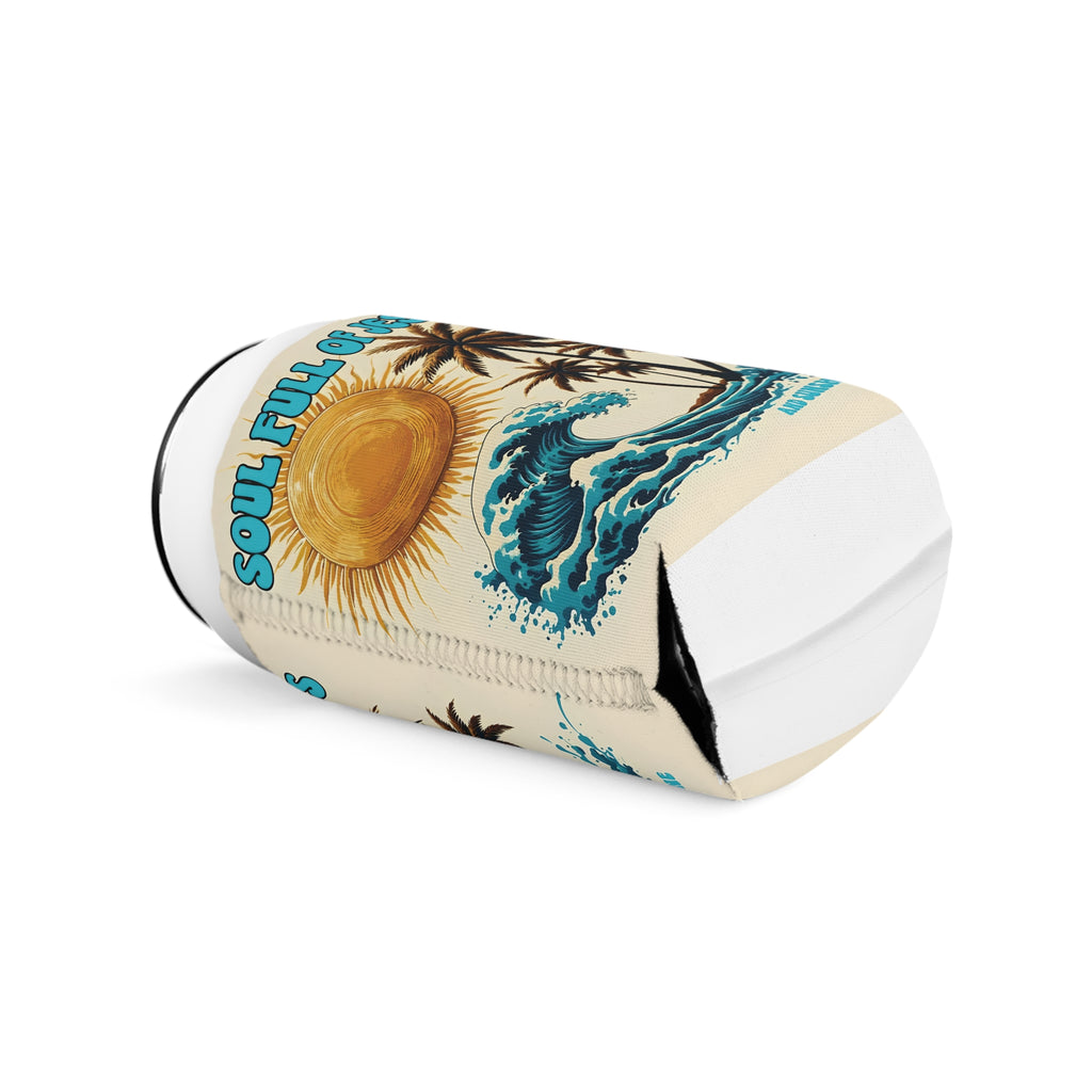 Christian Can Cooler Sleeve | Soul Full of Jesus and Sunshine | Cute Faith-Based Summer Gift