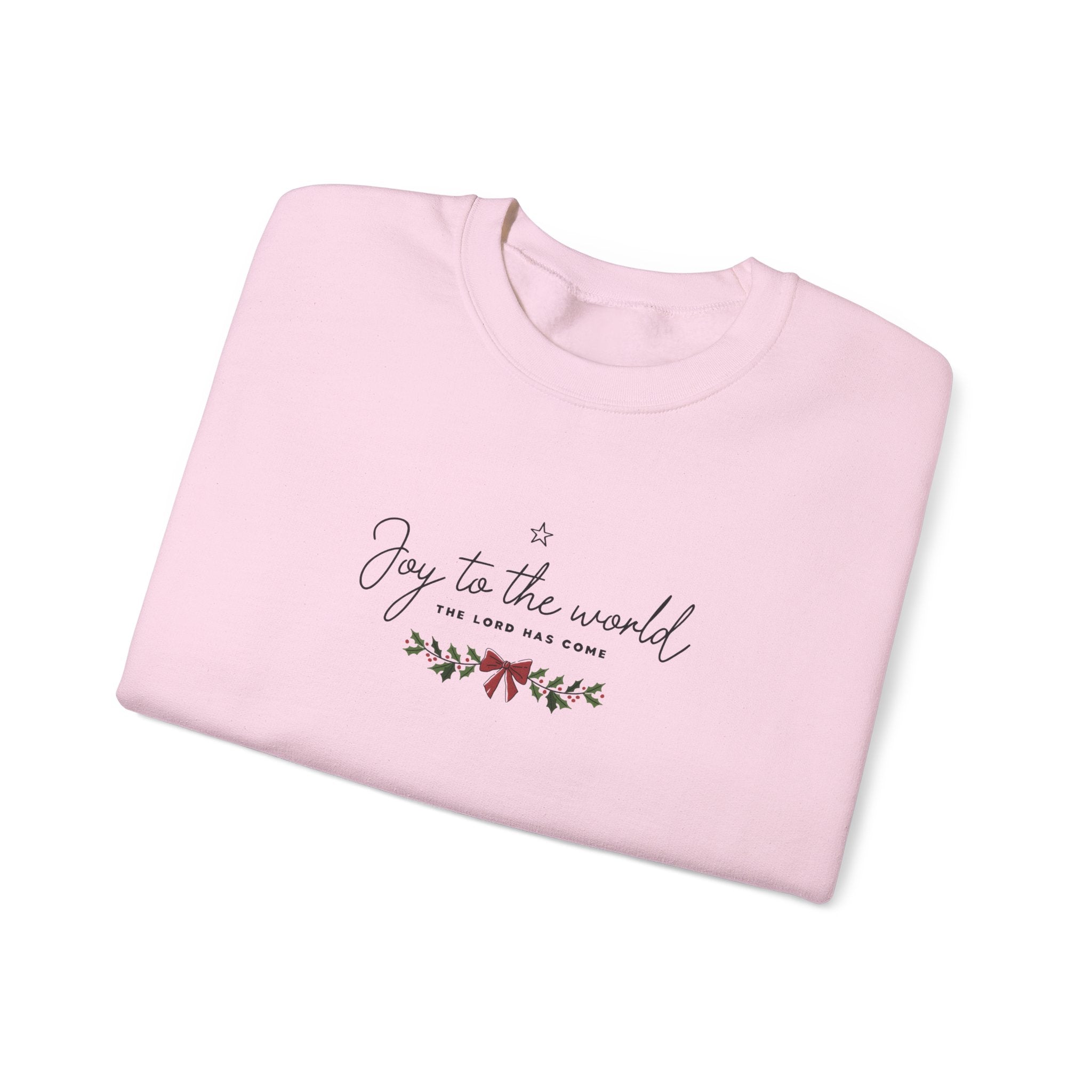 Joy to the World Gildan Unisex Sweatshirt | Faith Crewneck Pullover | Holiday Cozy Winter Gift Top