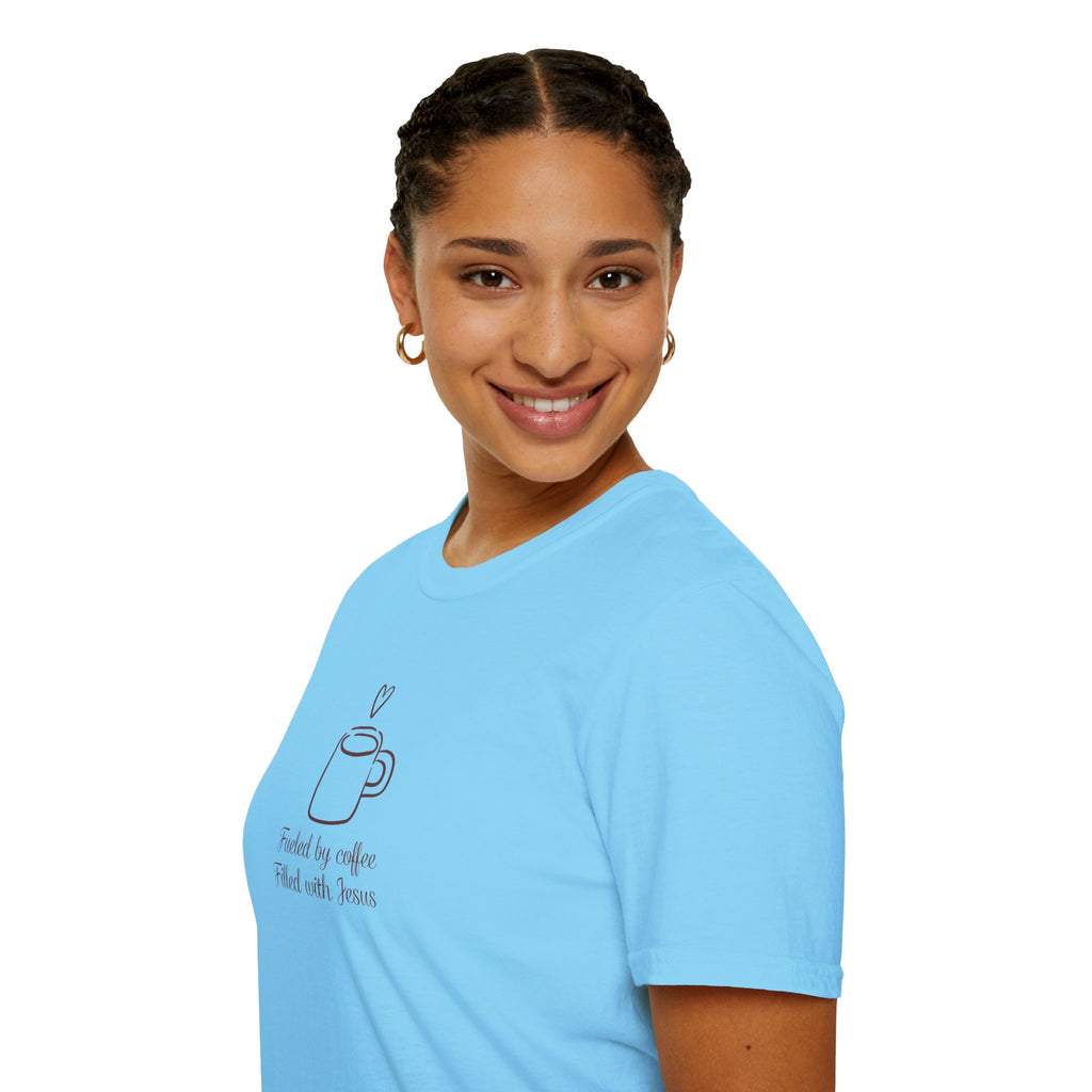 Christian Coffee and Jesus Gildan Unisex Tshirt | Faith Based Graphic Tee | Christian Gift