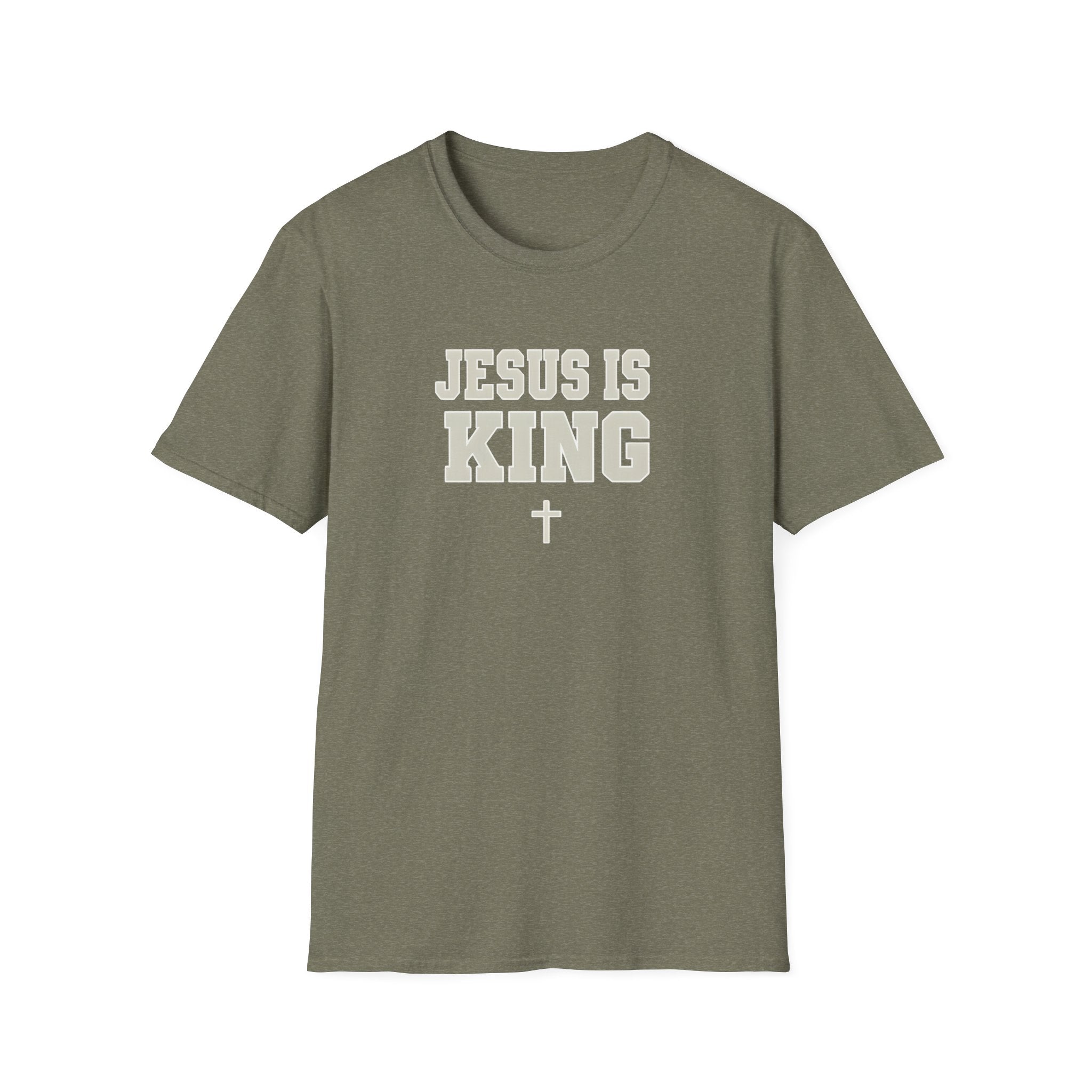 Jesus is King Unisex Gildan Softstyle T-Shirt | Christian Faith Apparel | Christian Gifts