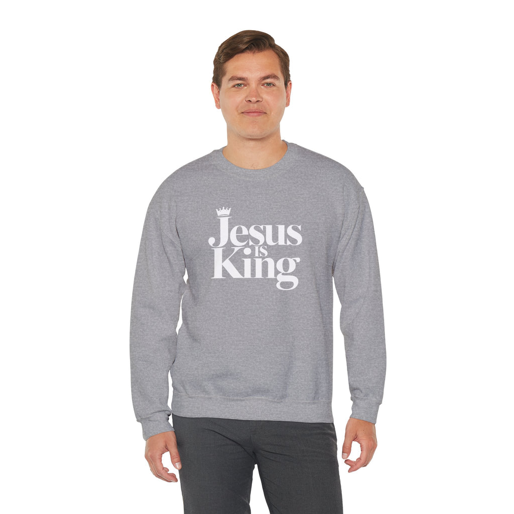 Jesus Is King Sweatshirt — Christian Faith Crewneck